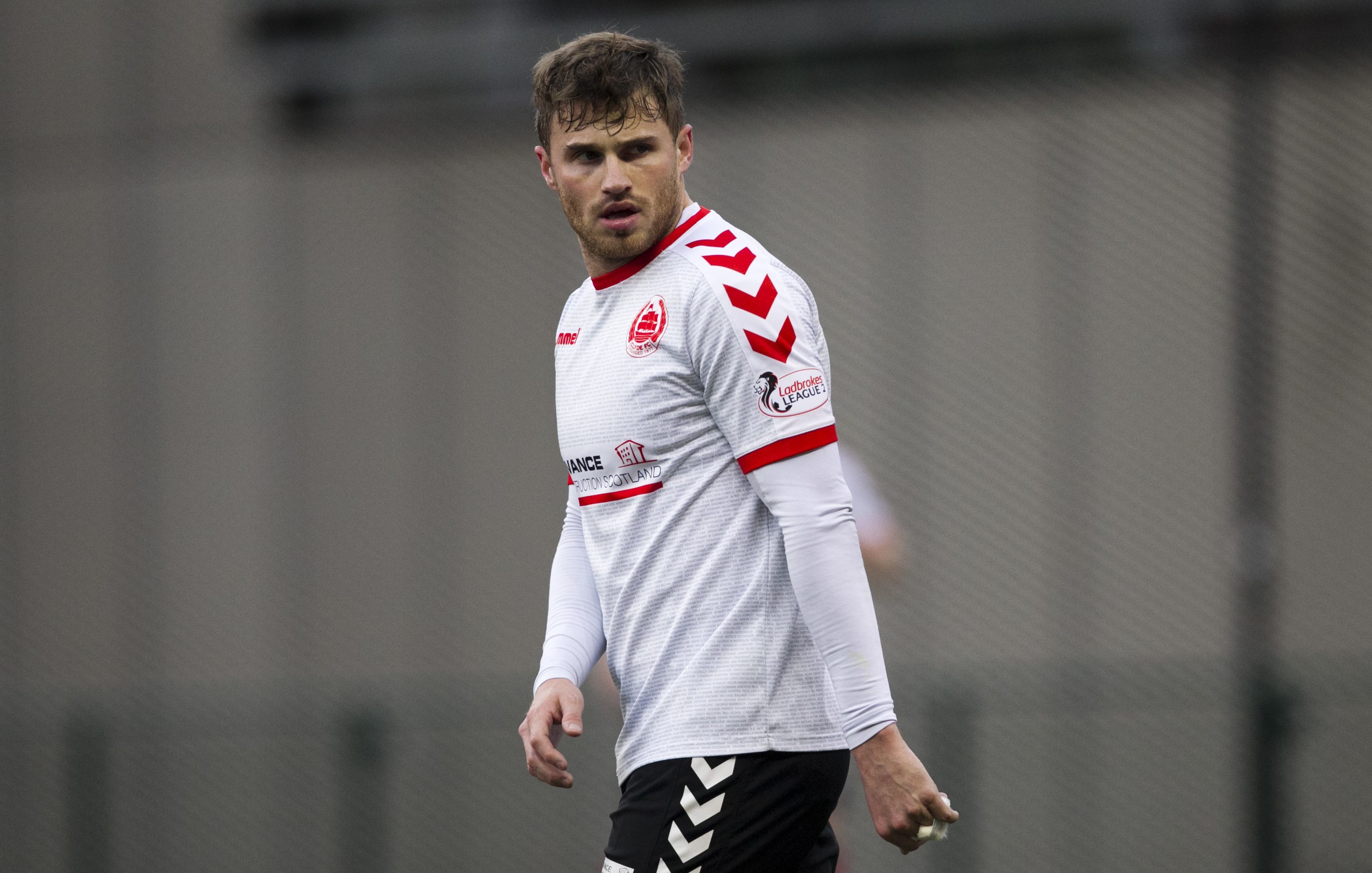 David Goodwillie in action for Clyde FC (Andrew Cawley / DC Thomson)