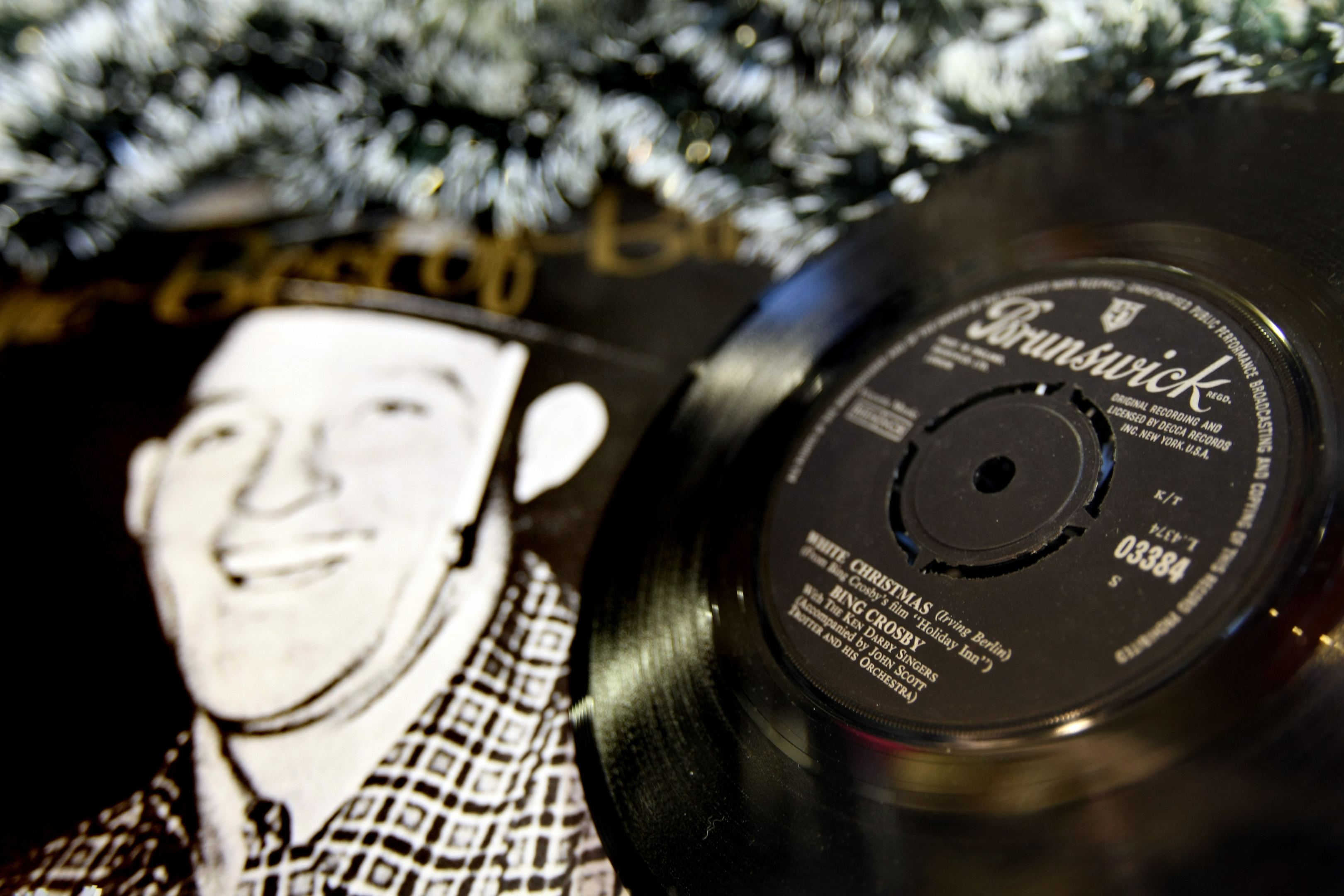 Bing Crosby, White Christmas on vinyl (Kris Miller / DC Thomson)