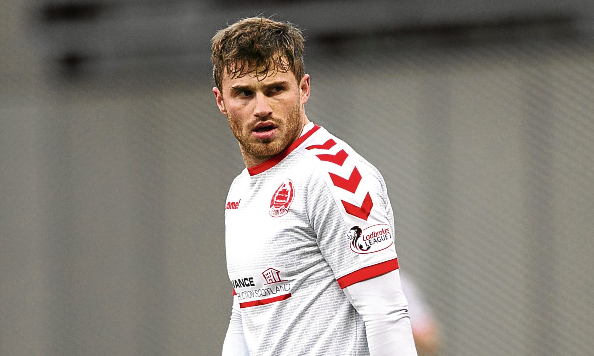 David Goodwillie playing for Clyde (Andrew Cawley / DC Thomson)