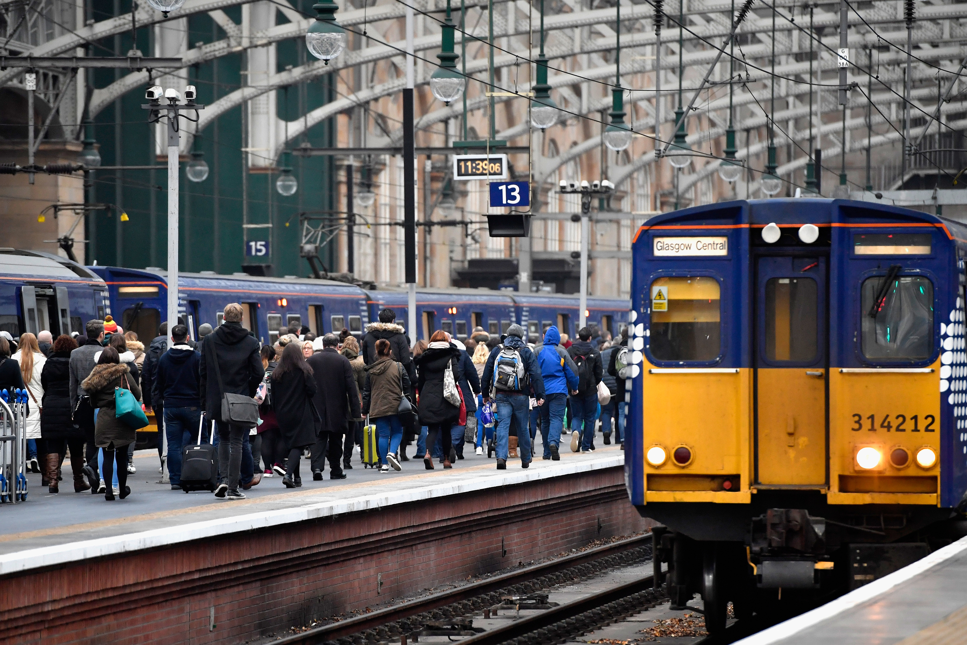 A woman was sexually assaulted on a Glasgow Central to Carluke train.