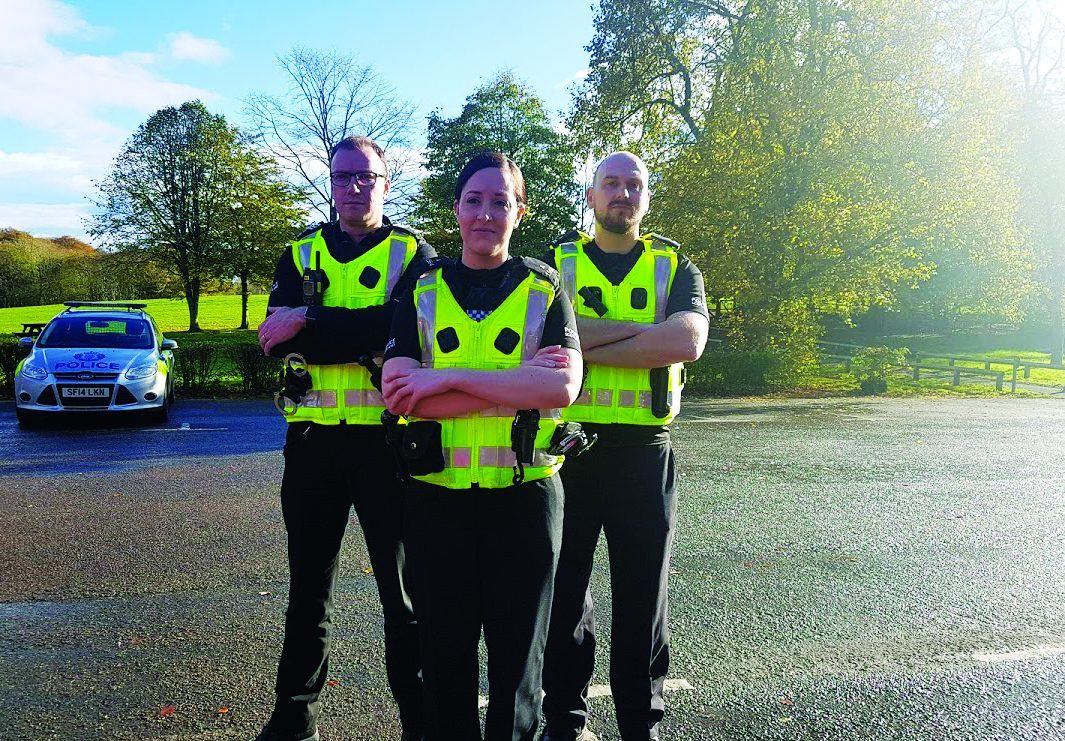 PC Andy Sawers, PC Carolyn Wright & PC Calum McDougal