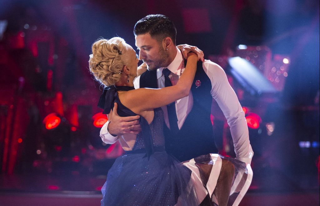 Debbie McGee and Giovanni Pernice. (PA Photo/ BBC/Guy Levy)