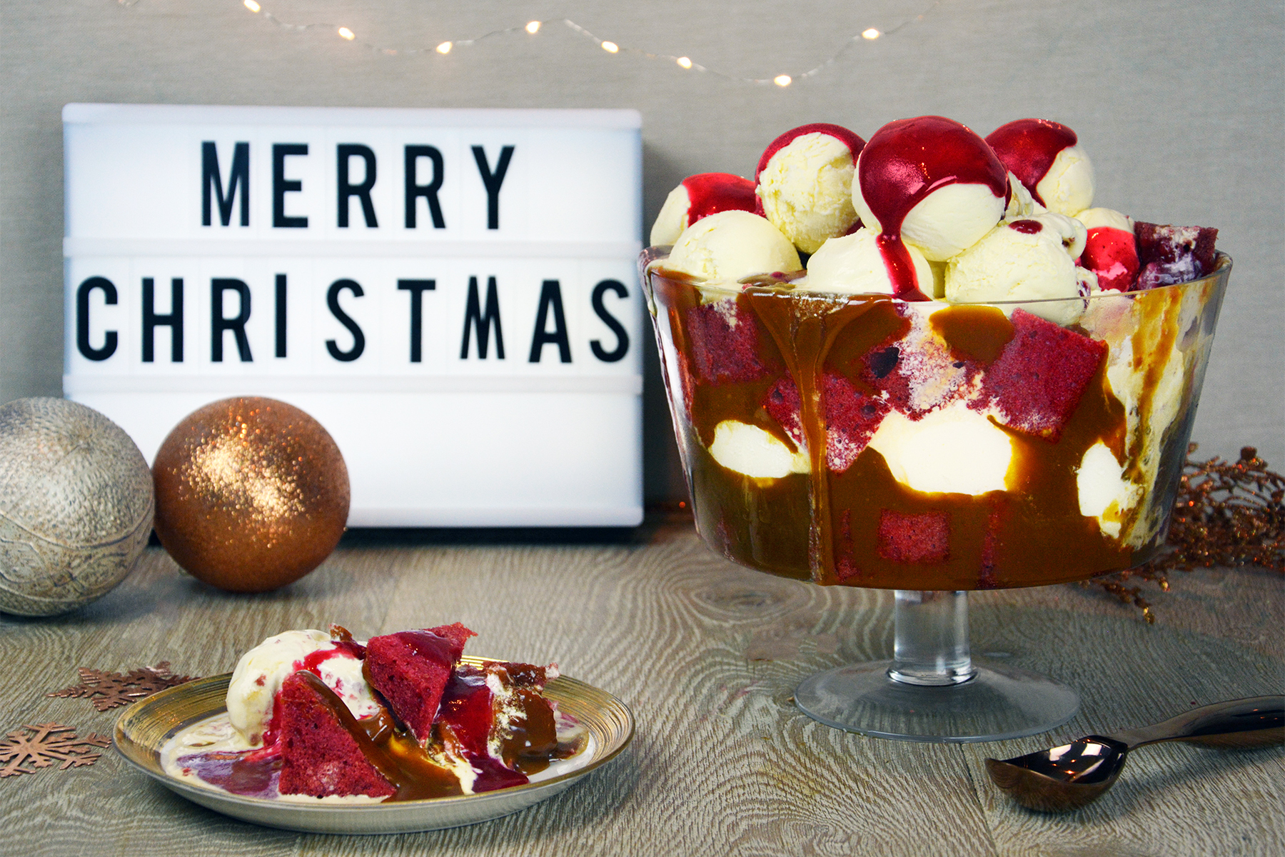 Christmas Ice Cream Trifle