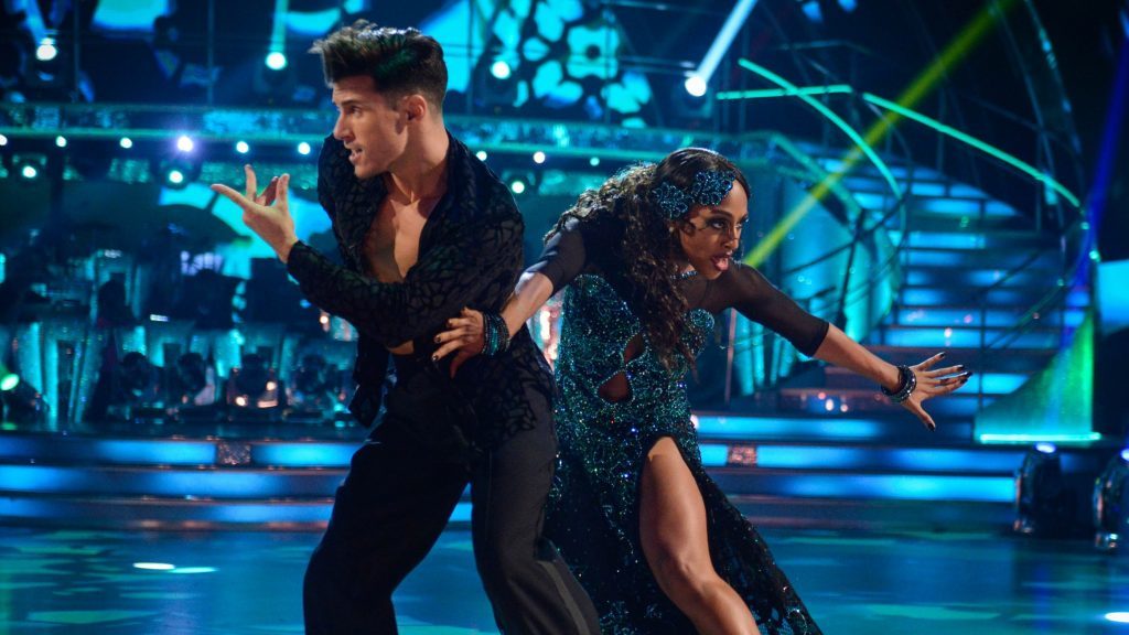 Alexandra Burke and Gorka Marquez (Kieron McCarron/BBC/PA)