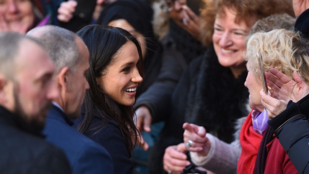 Meghan Markle arriving at the Nottingham Contemporary in Nottingham (Joe Giddens/PA)