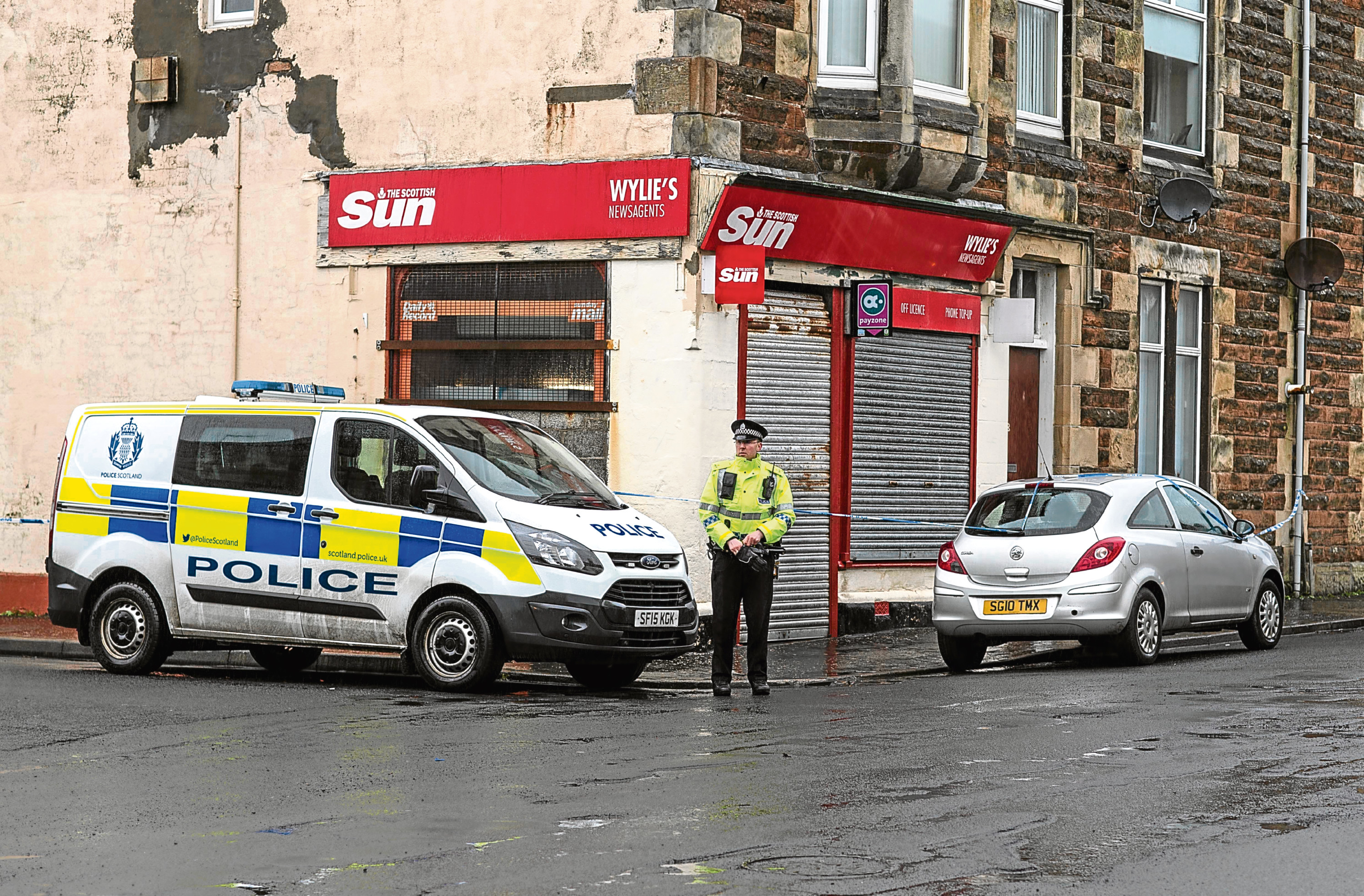 The shop in Saltcoats at the centre of an incident. (Colin Templeton)
