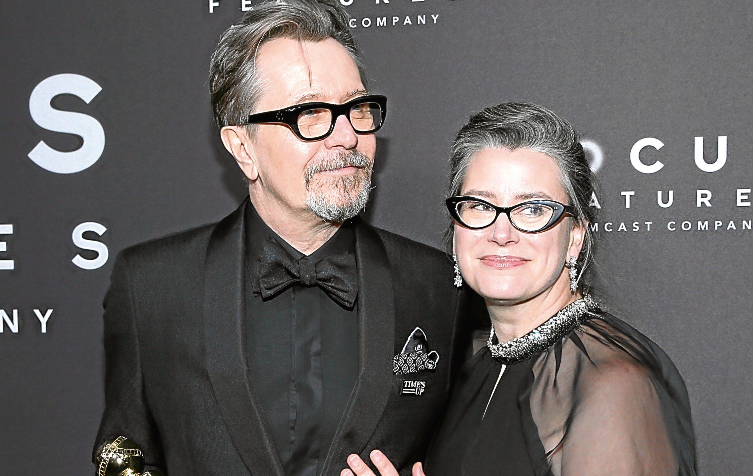 Gary Oldman, pictured with his wife Gisele Schmidt (Philip Faraone / Getty Images)