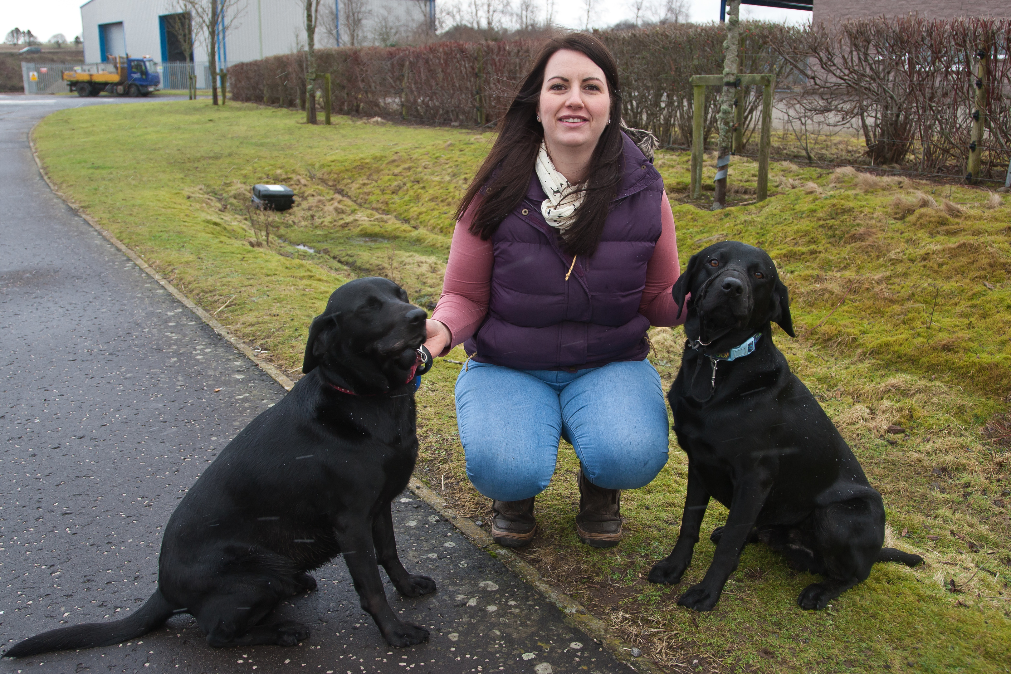 Linsay Arbuthnot with her dogs Daisy and Terry (Tina Norris)