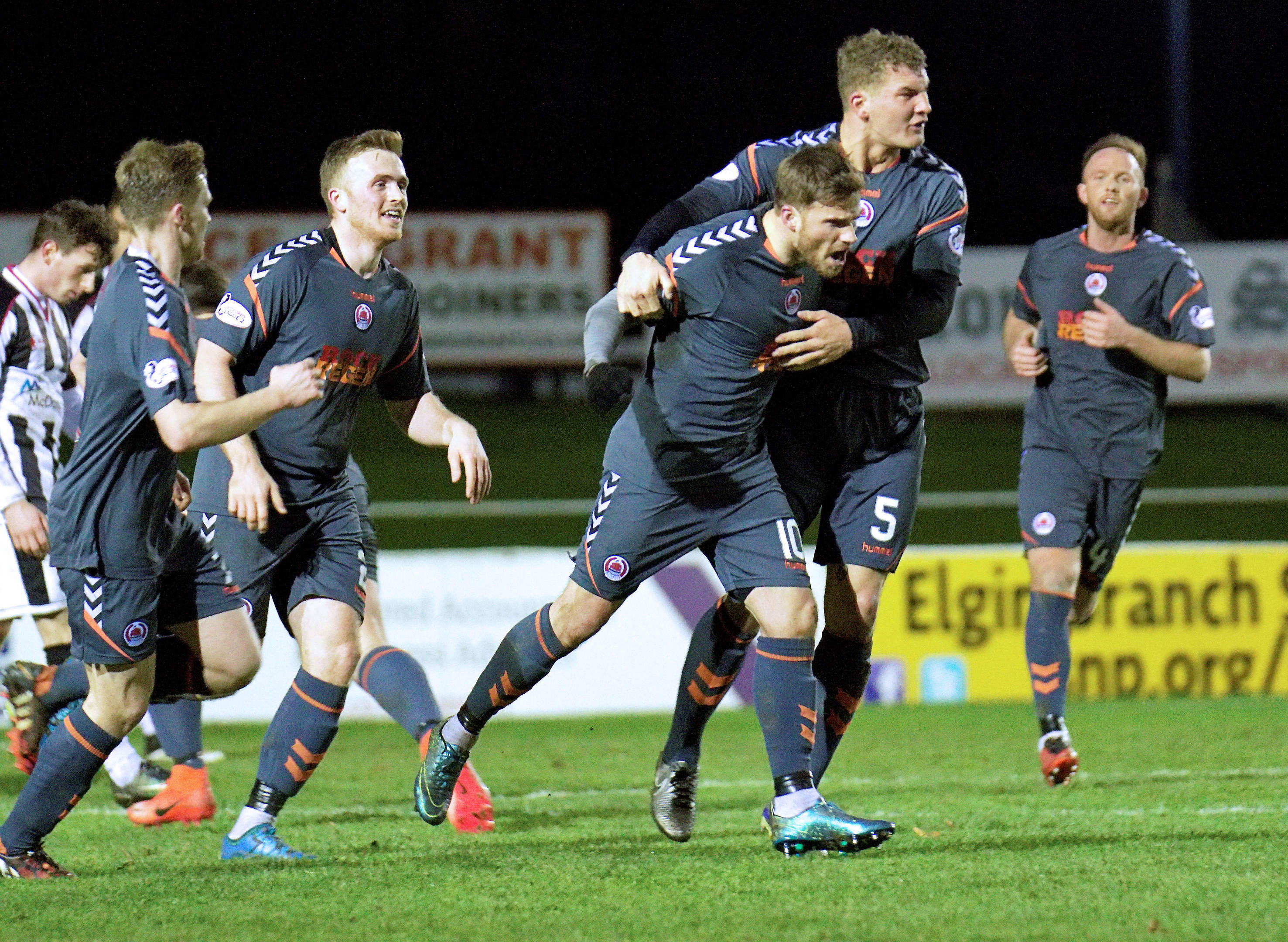 David Goodwillie with Clyde FC (Bob Crombie)