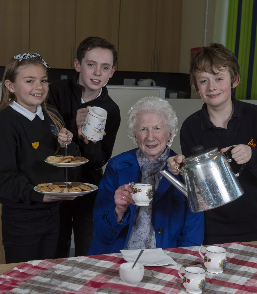 Serving tea at the community cafe (Trevor Martin)