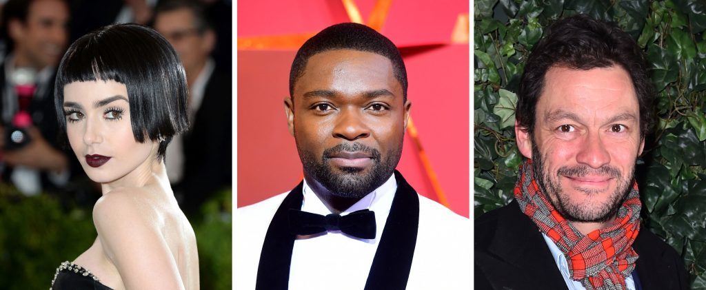 Lily Collins, David Oyelowo and Dominic West, who are to star in a new BBC adaptation of Les Miserables. (PA Wire/PA Wire)