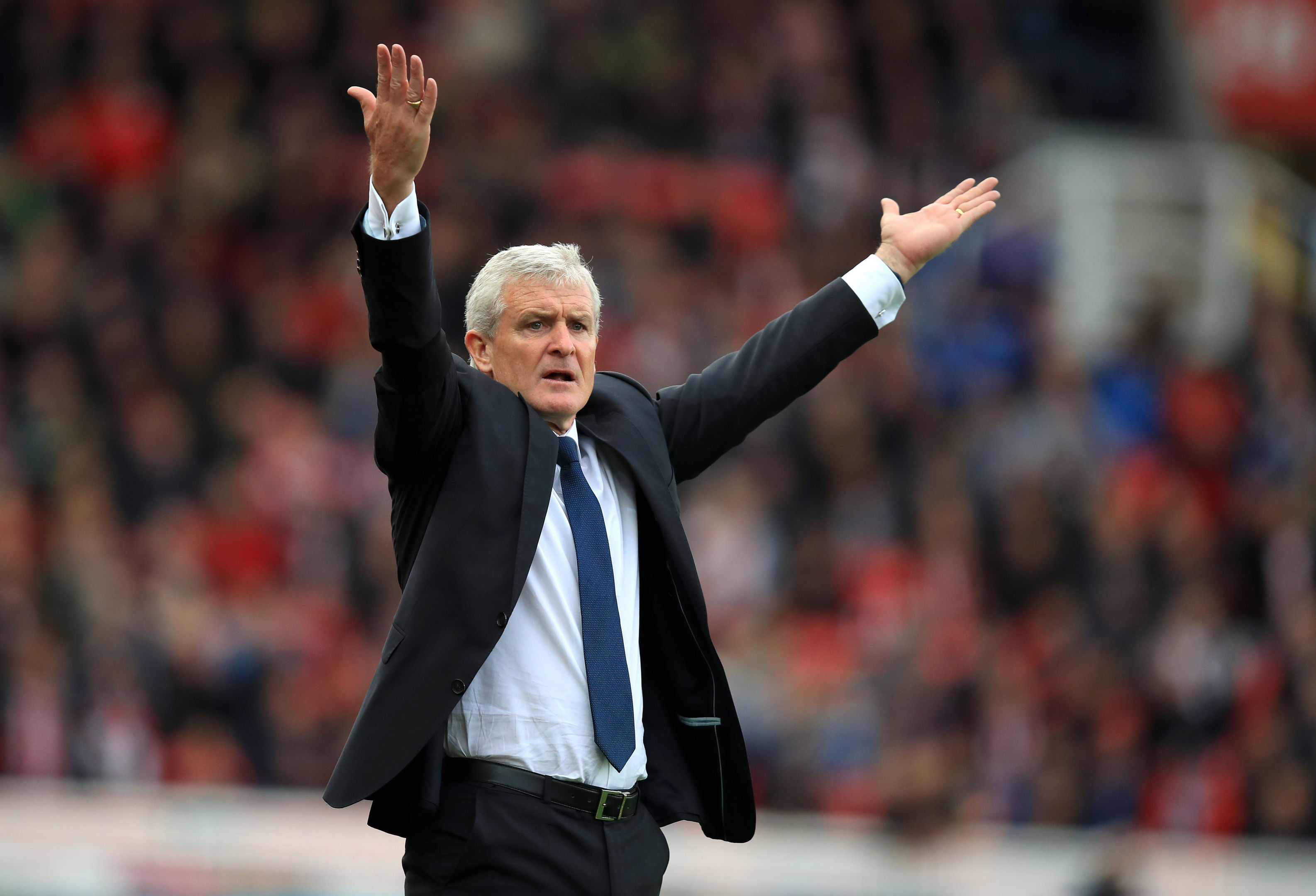 Stoke City manager Mark Hughes. (Mike Egerton/PA Wire)