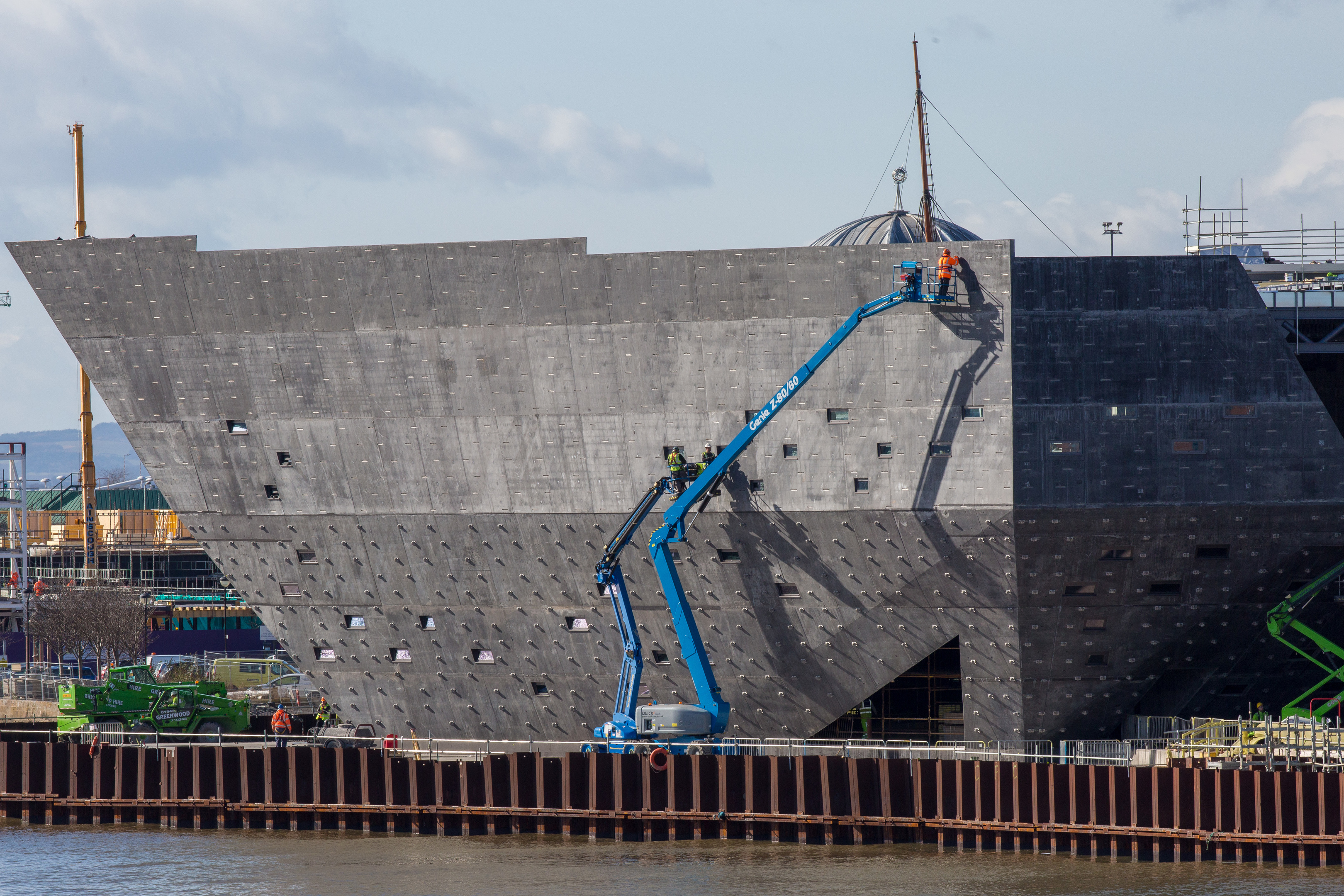 Dundee waterfront after the scaffolding was removed on V and A Museum (DC Thomson)