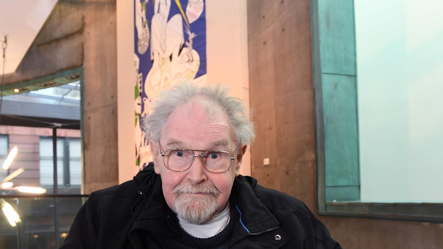 Alasdair Gray at the unveiling of the Facsimilization exhibition (Glasgow City Council/PA)