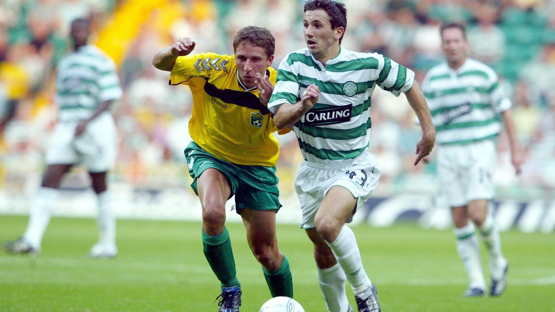 Liam Miller in action for Celtic