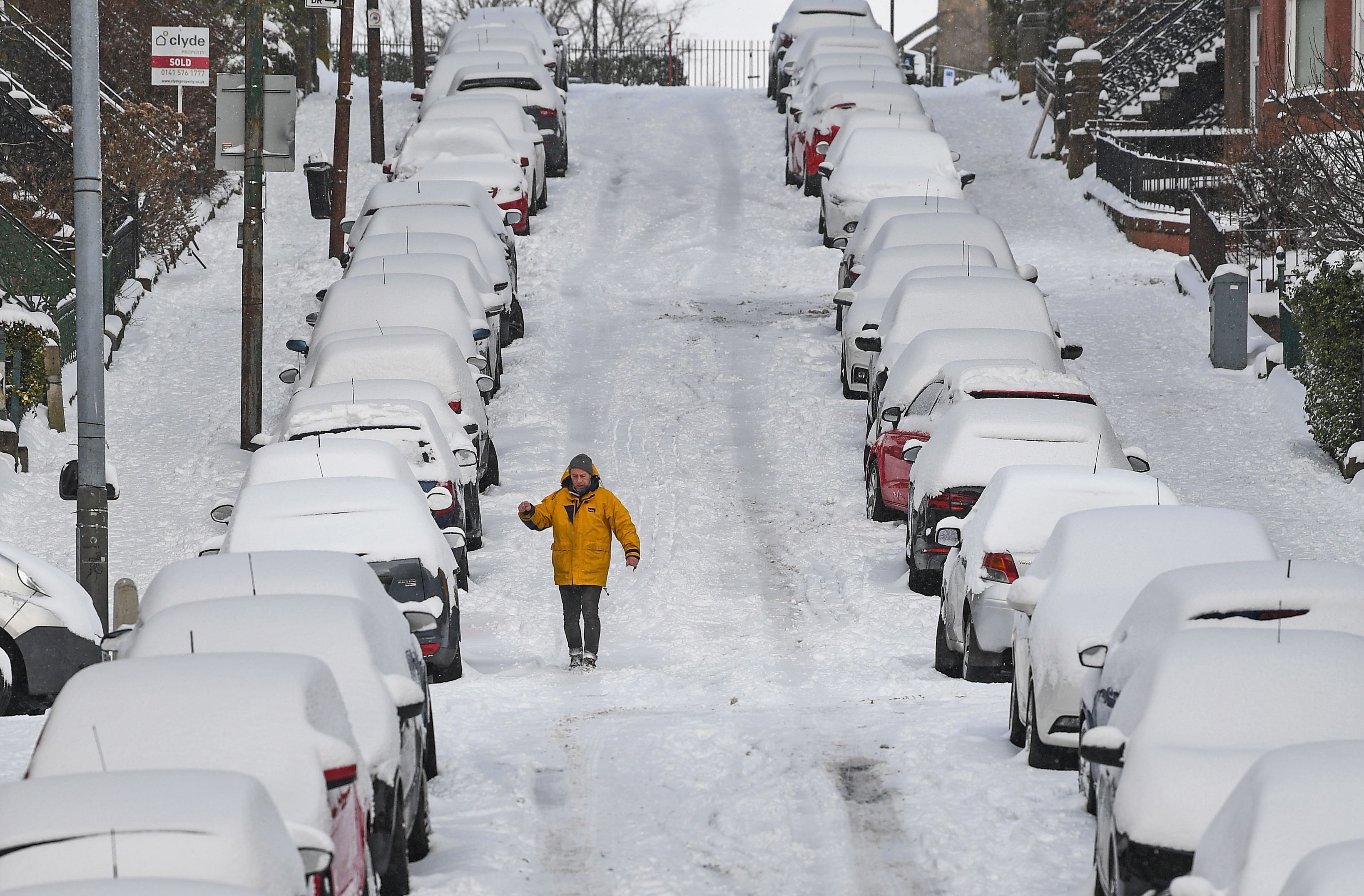 Snow in Glasgow earlier this year (Jeff J Mitchell/Getty Images)