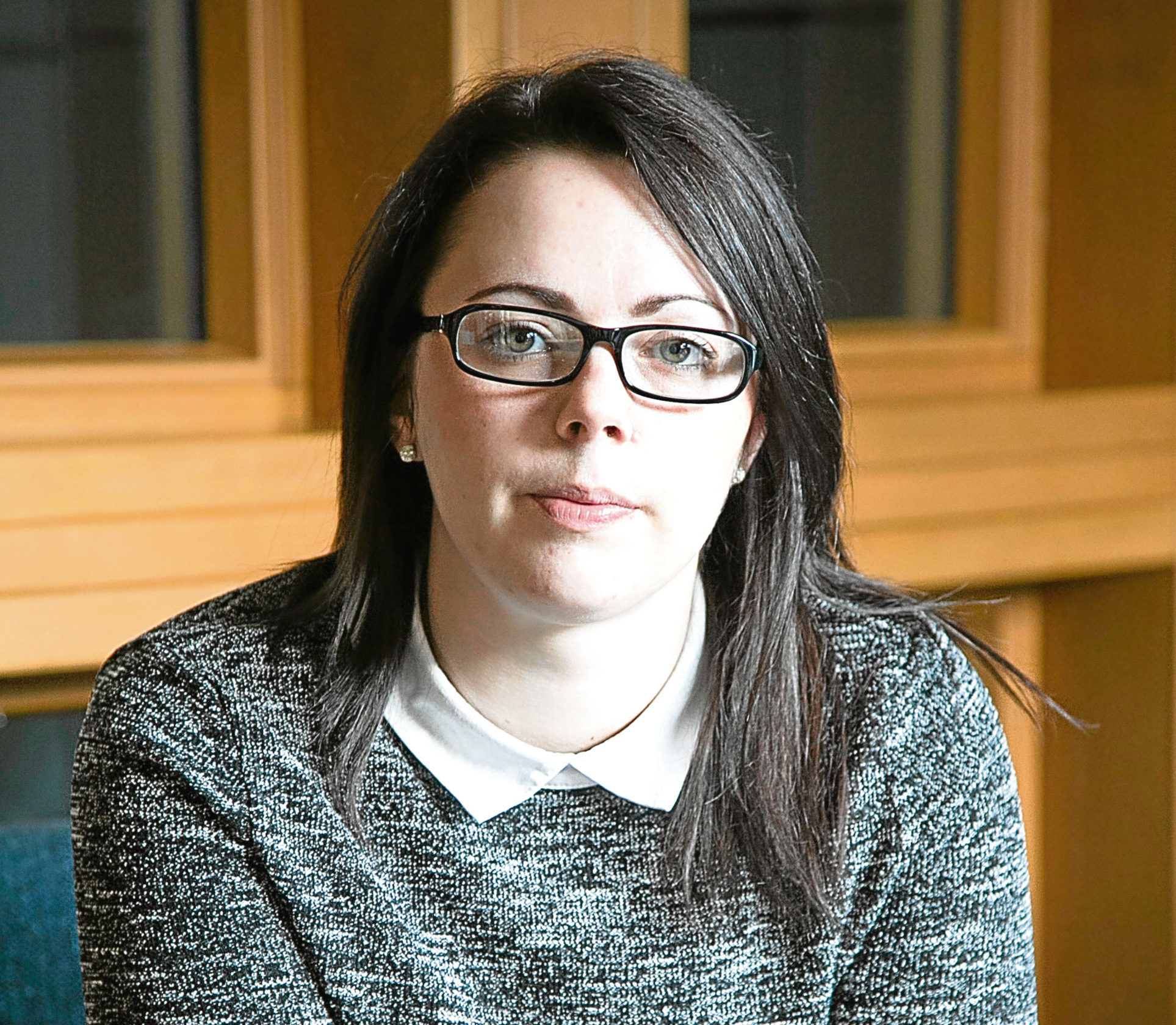 Ashley Cameron, a researcher at the Scottish Parliament, a case study on children who grew up in care (Alistair Linford)