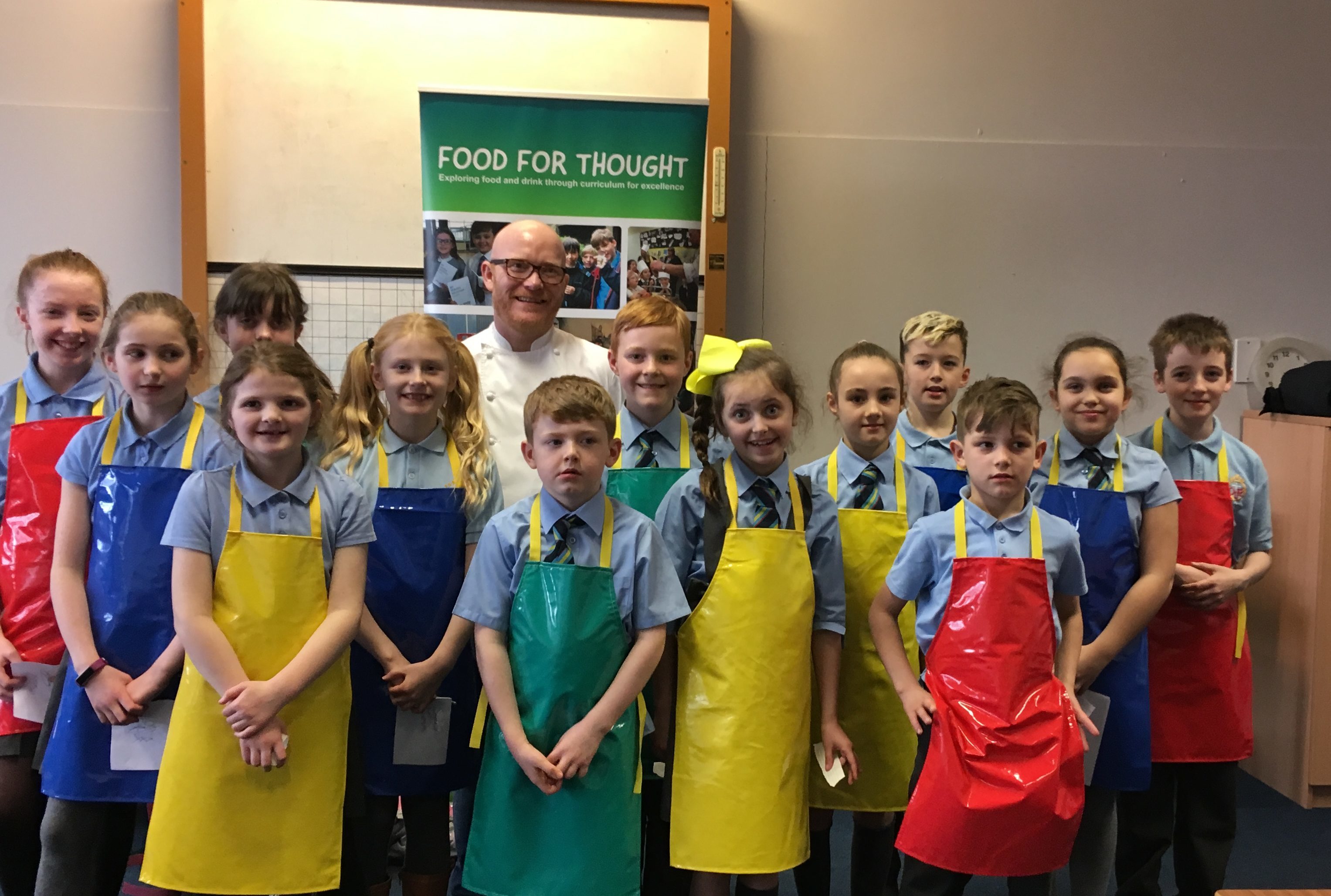 Gary Maclean with the Our Lady of the Rosary SNAG group (Gillian Furmage/DC Thomson)