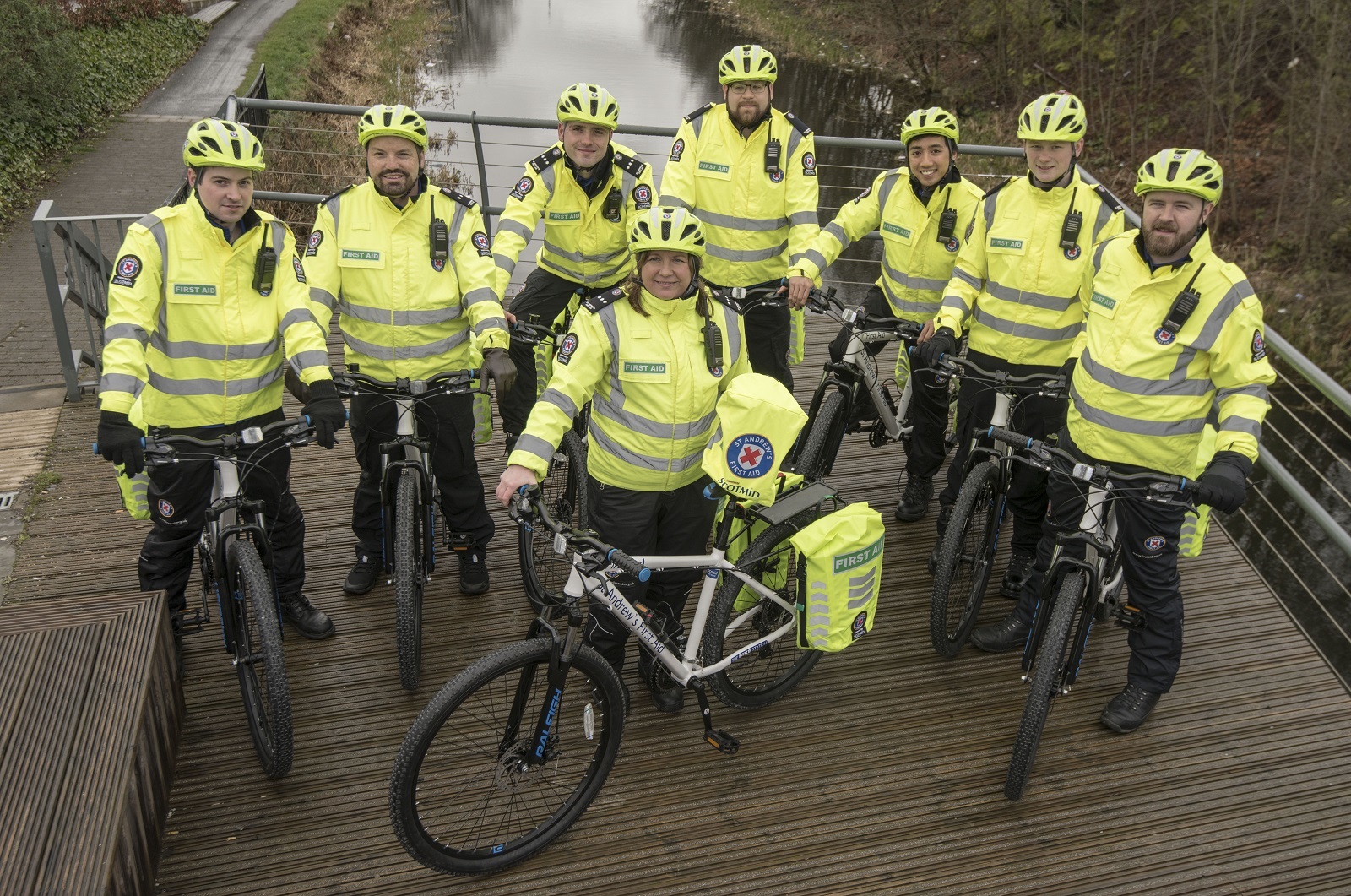 St Andrew's First Aid cycling team (Phil Wilkinson)