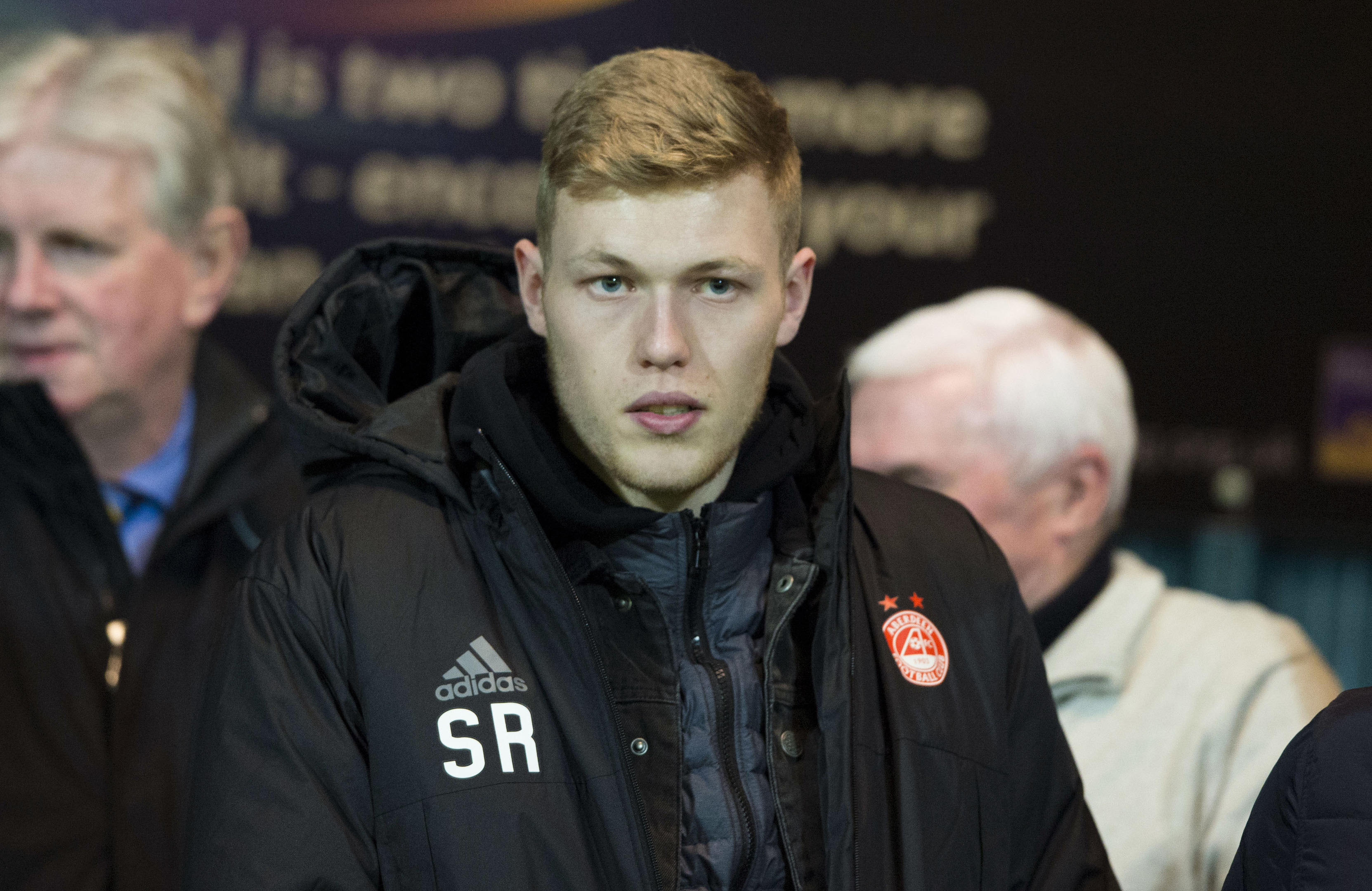 Aberdeen's new singing Sam Cosgrove takes in last night's win over Ross County (SNS Group / Paul Devlin)