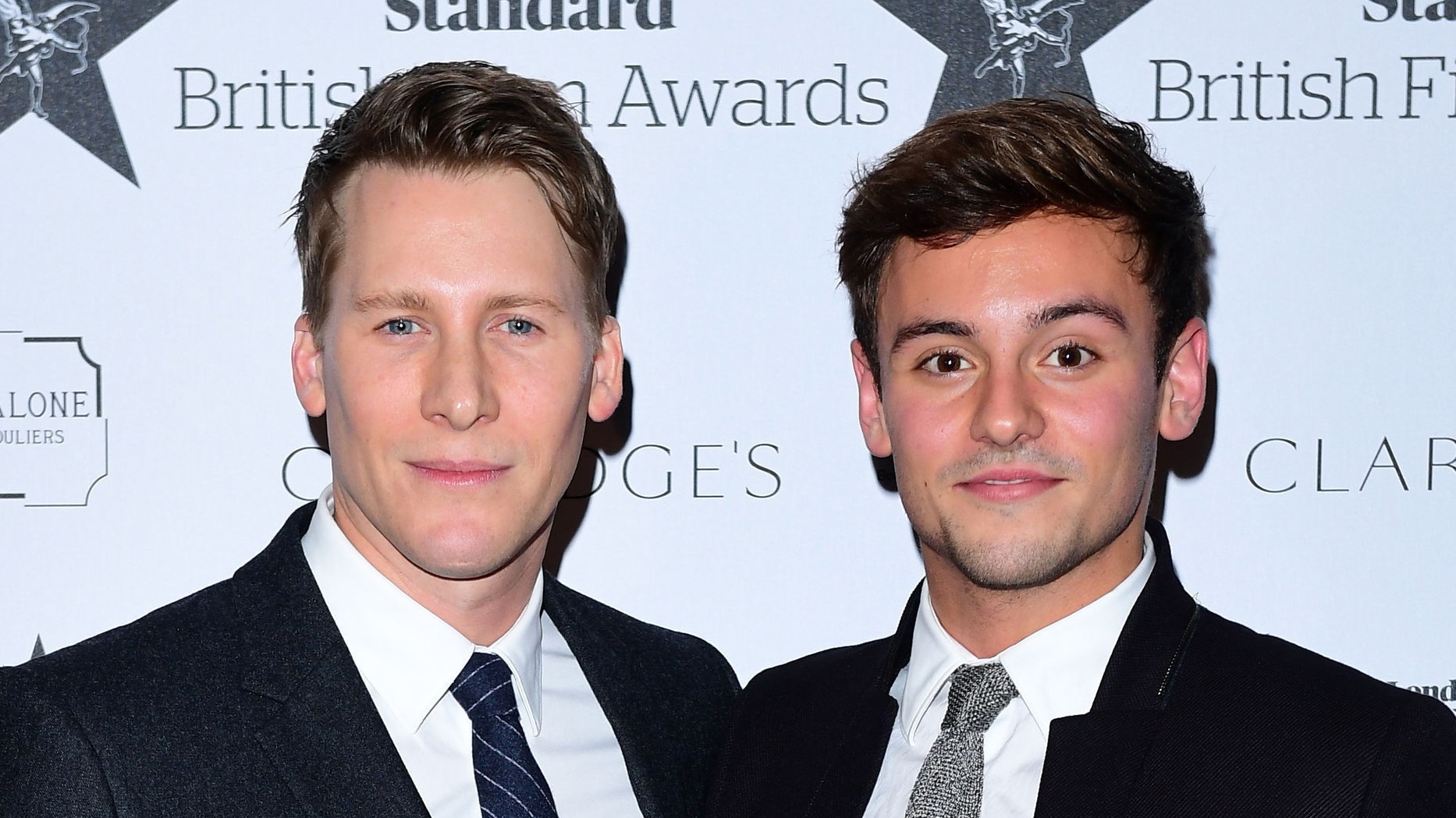 Dustin Lance Black and Tom Daley (Ian West/PA)