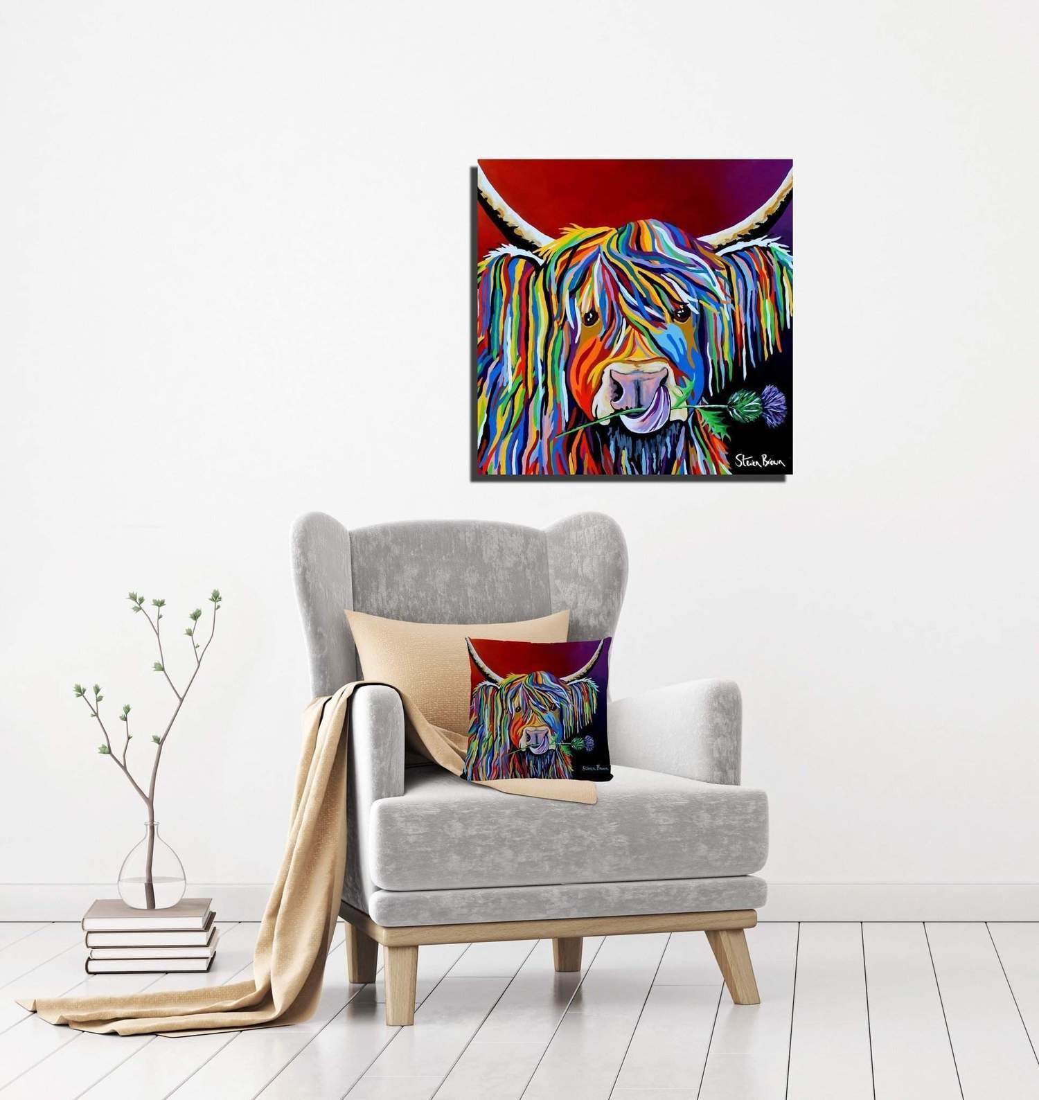 Lizzie McCoo 16x16 stretched canvas (Steven Brown Art)