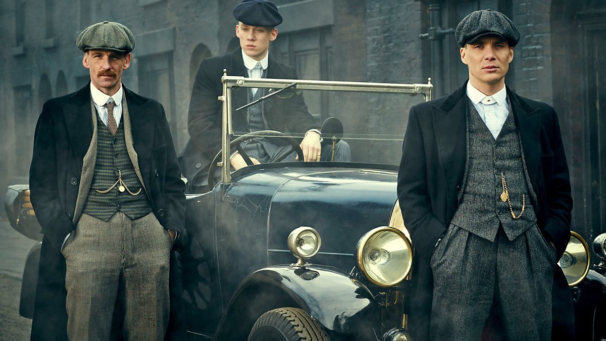Paul Anderson, Joe Cole and Cillian Murphy in hit series Peaky Blinders as the Shelby gang who were involved in a turf war with Darby Sabini