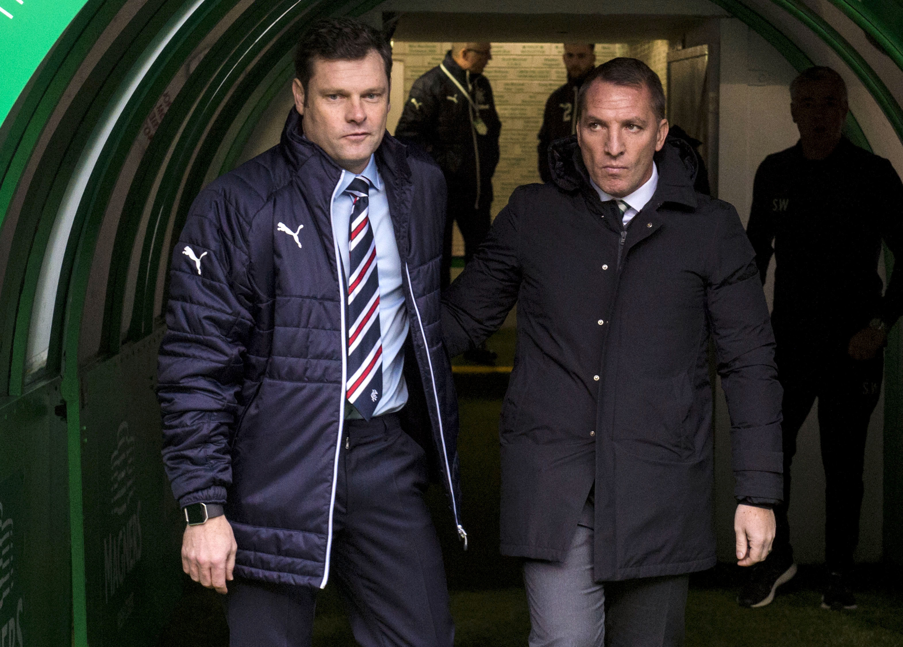 Rangers interim manager Graeme Murty will come face to face with Celtic manager Brendan Rodgers this weekend (SNS Group)