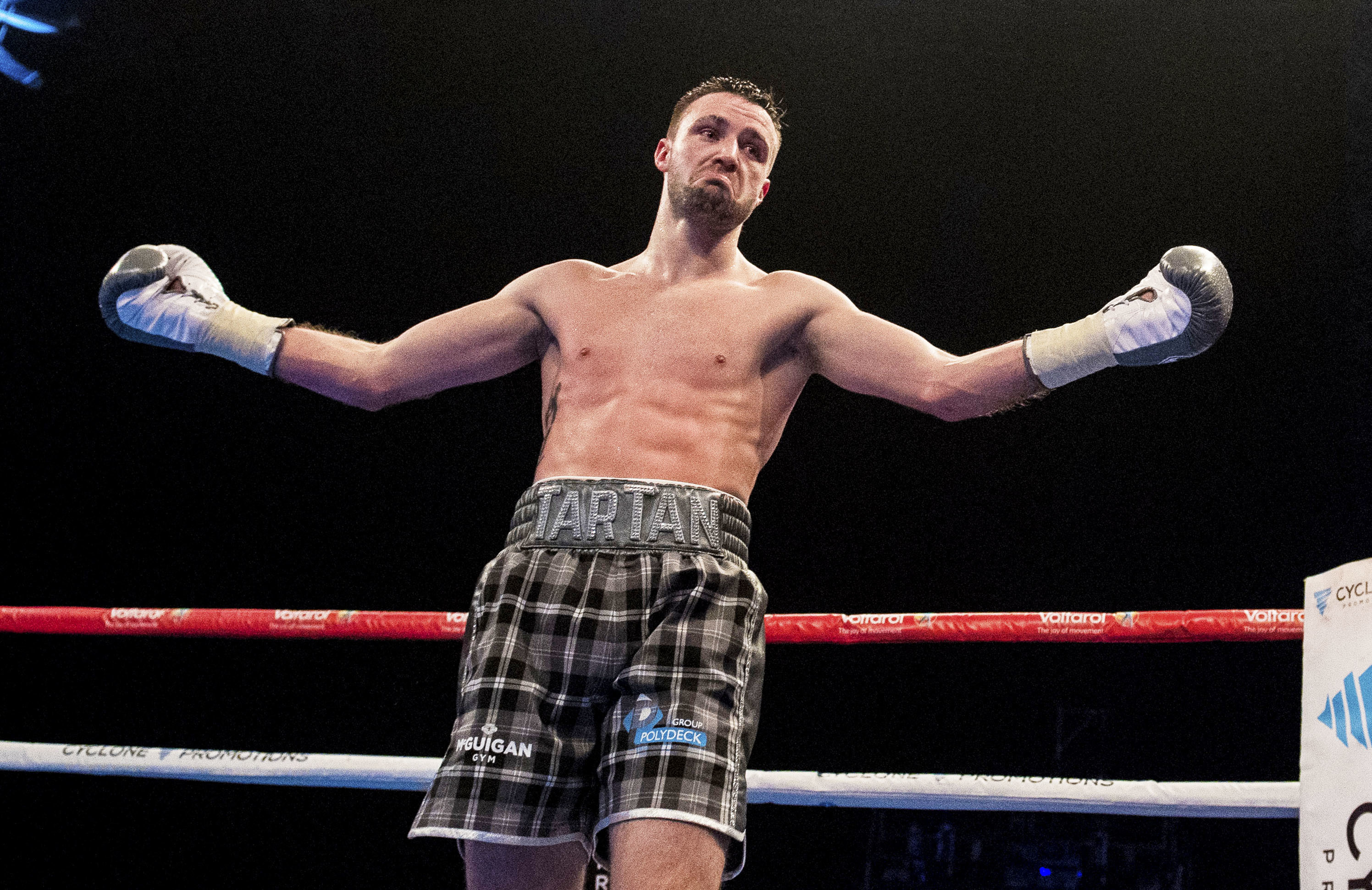 Scotland's Josh Taylor celebrates his win earlier this month at The Hydro (SNS Group)