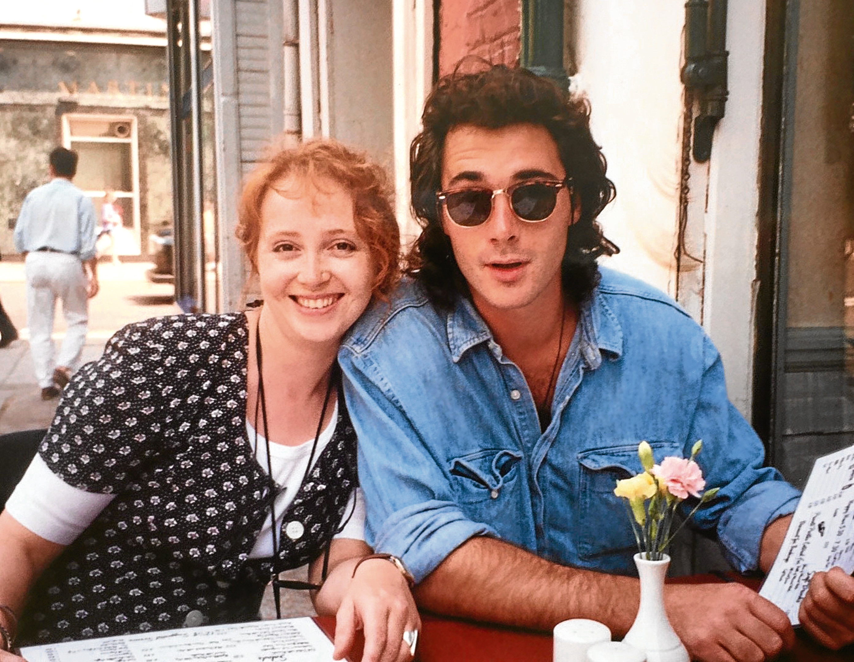 Greg Wise and his sister Clare in the mid 1980s. (Greg Wise/PA)