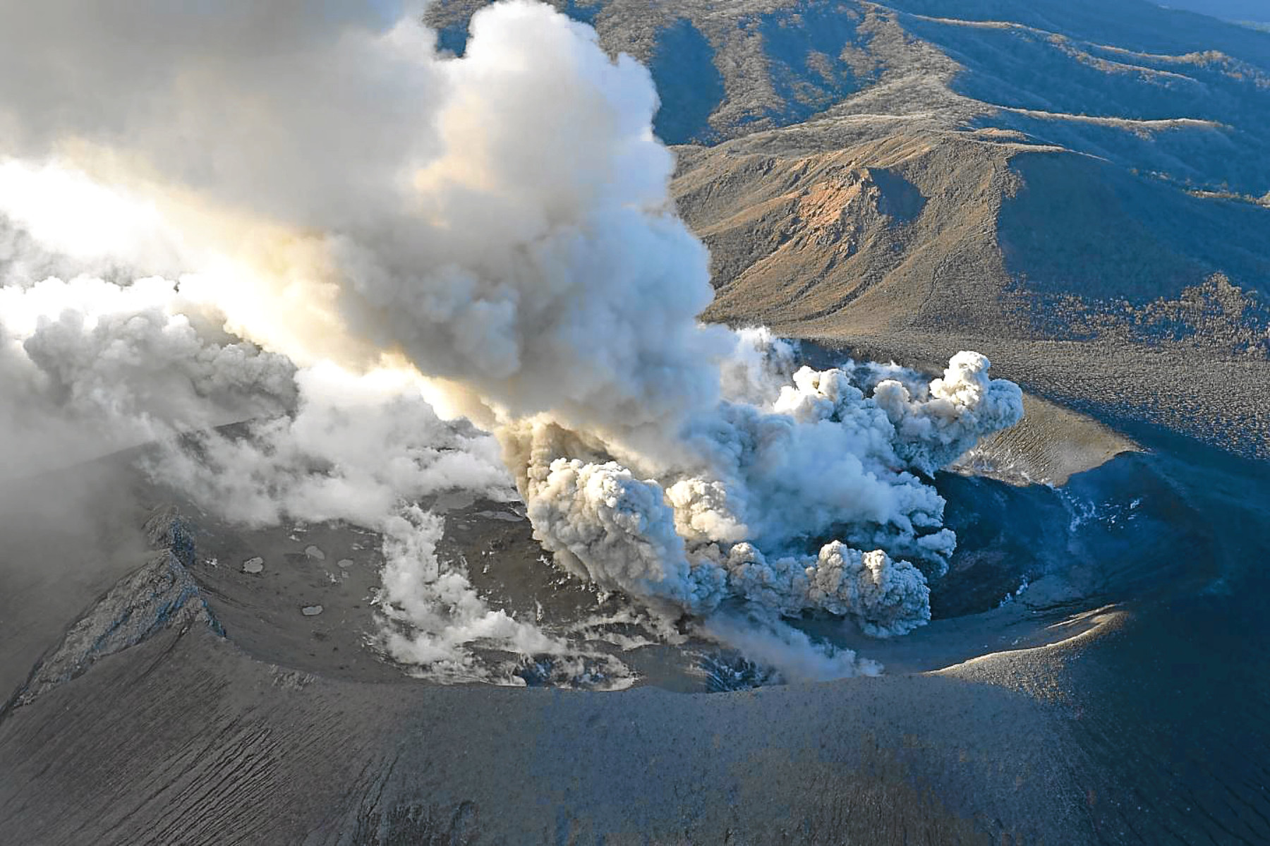 The billowing volcano