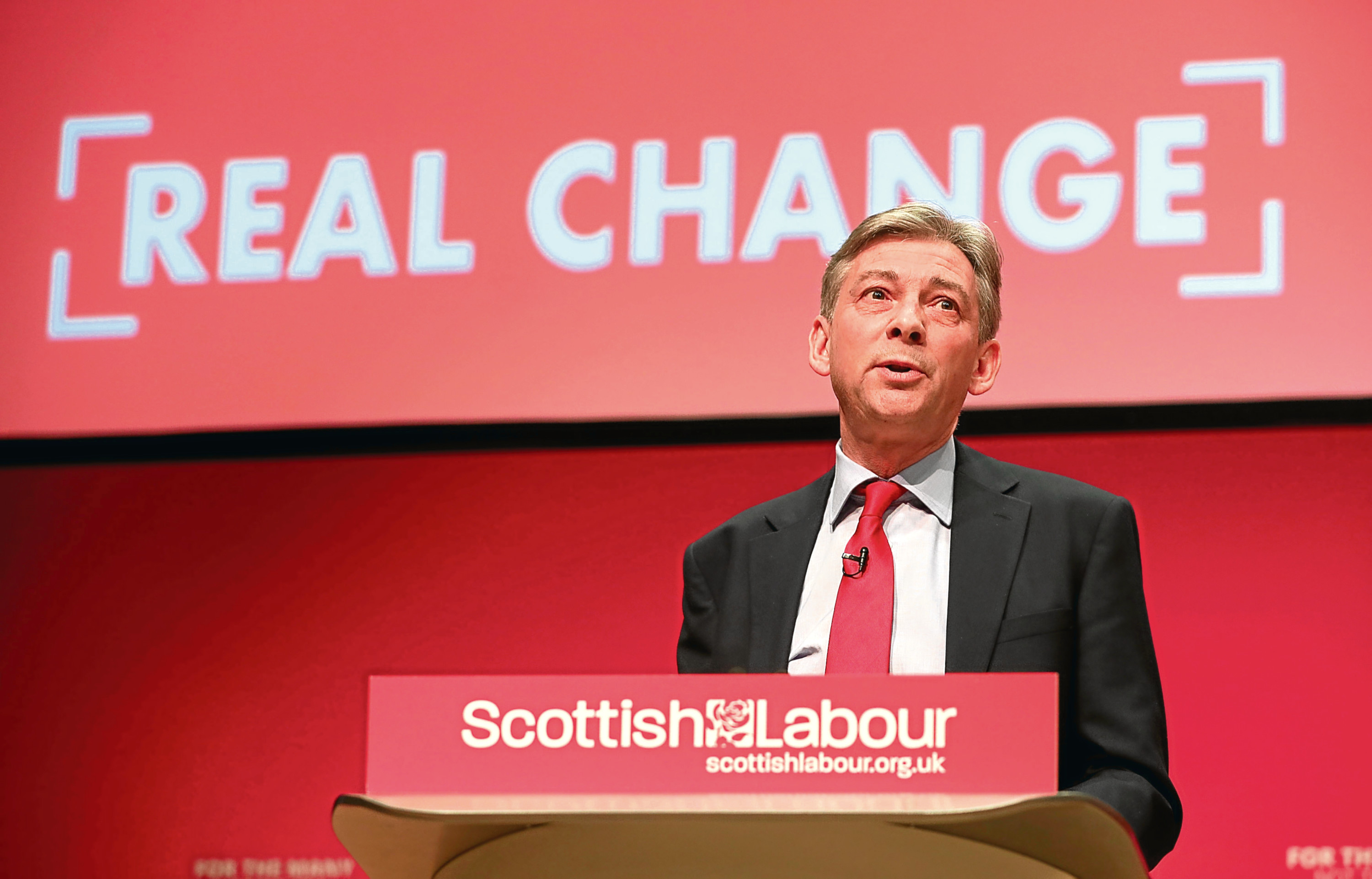 Scottish Labour leader Richard Leonard speaking during the Scottish Labour Conference in Caird Hall, Dundee (Jane Barlow/PA Wire)