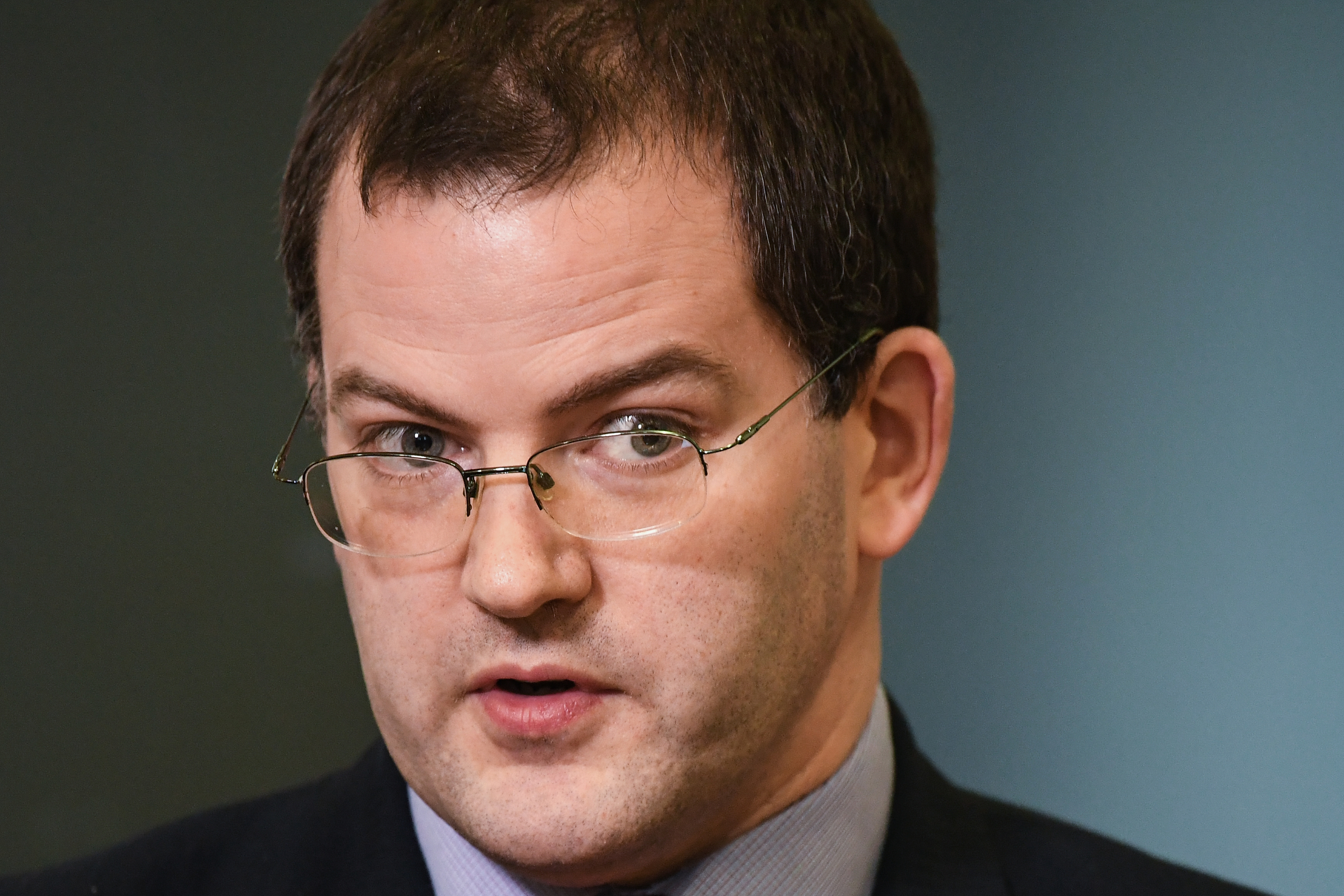 Mark McDonald MSP gives a statement on his return to work at the Scottish Parliament (Jeff J Mitchell/Getty Images)