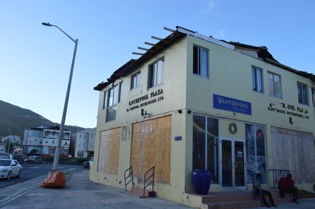 The Vanterpool plaza office, in the British Virgin Islands (BVI), which is a brass plate office registering multiple companies for tax avoidance purposes