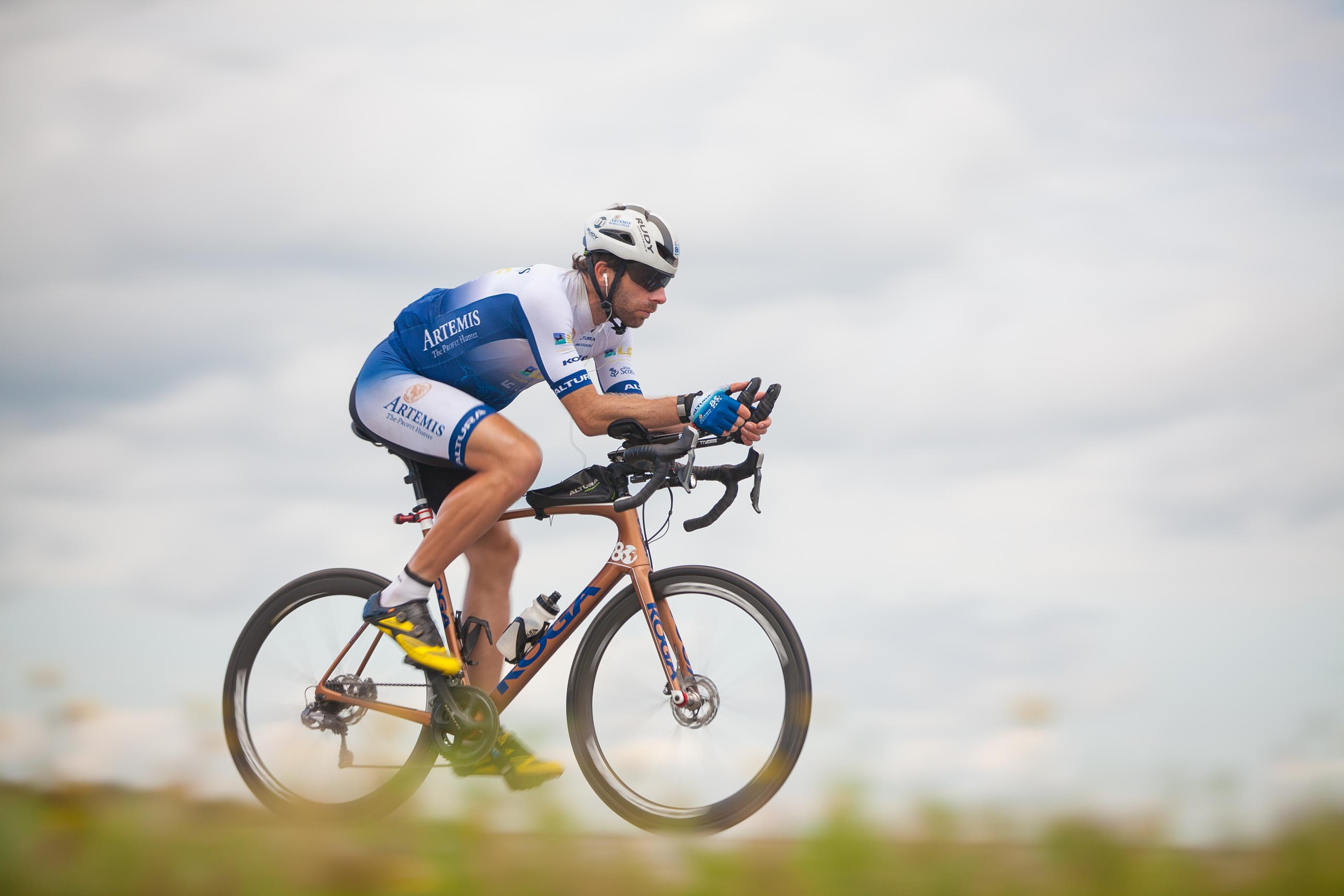 Mark Beaumont cycles in Baykal, Russia (Mark Beaumont/SWNS)