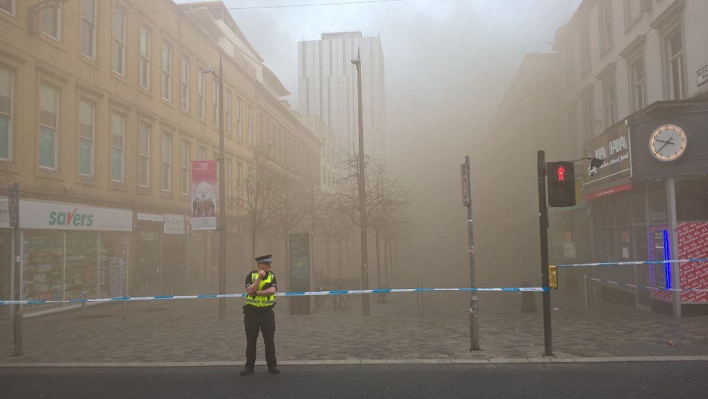 The blaze on Sauchiehall St (Twitter/@Tom_Celt)