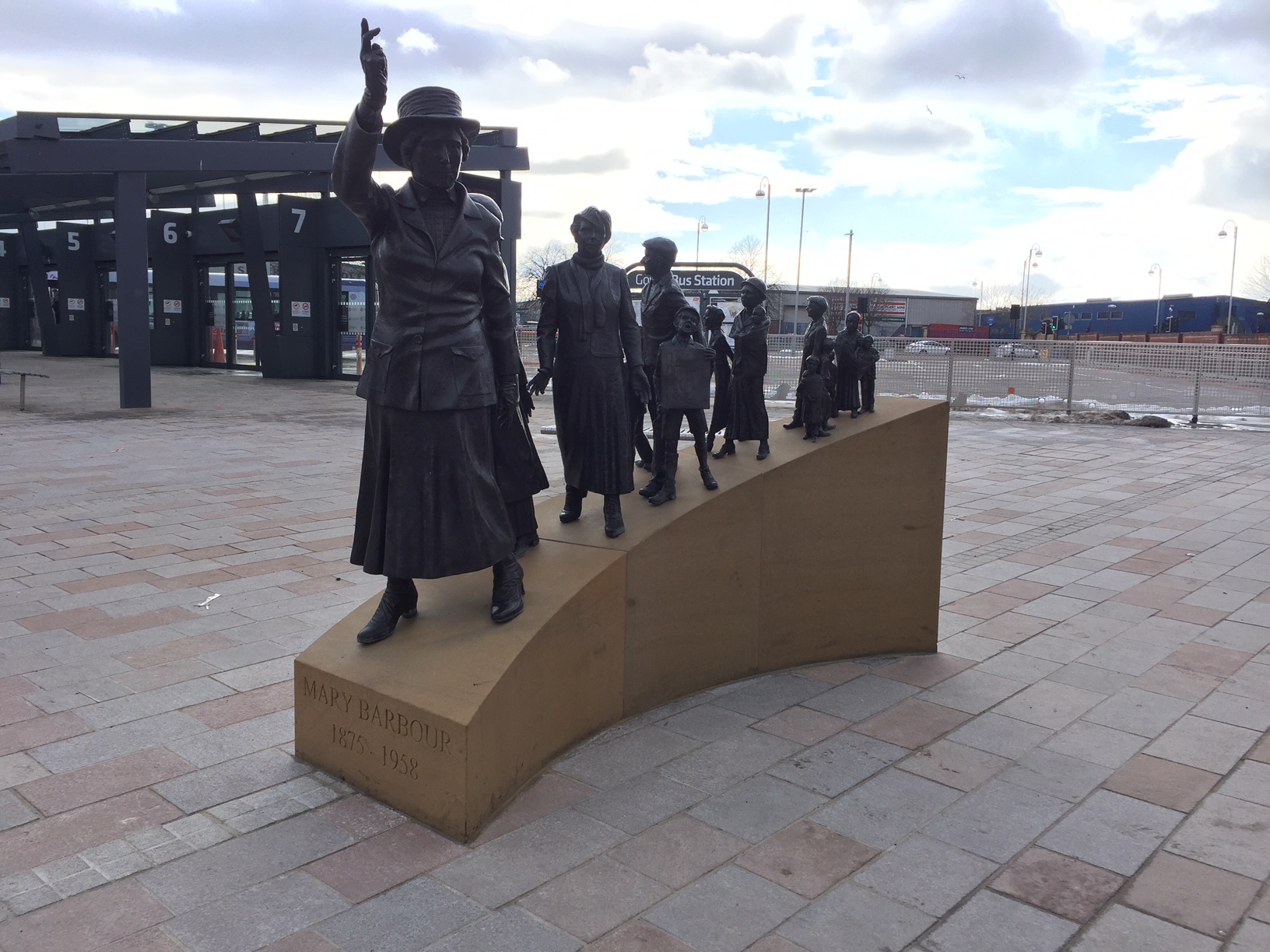 A statue of Mary Barbour has been unveiled in Glasgow (Paul Ward/PA)