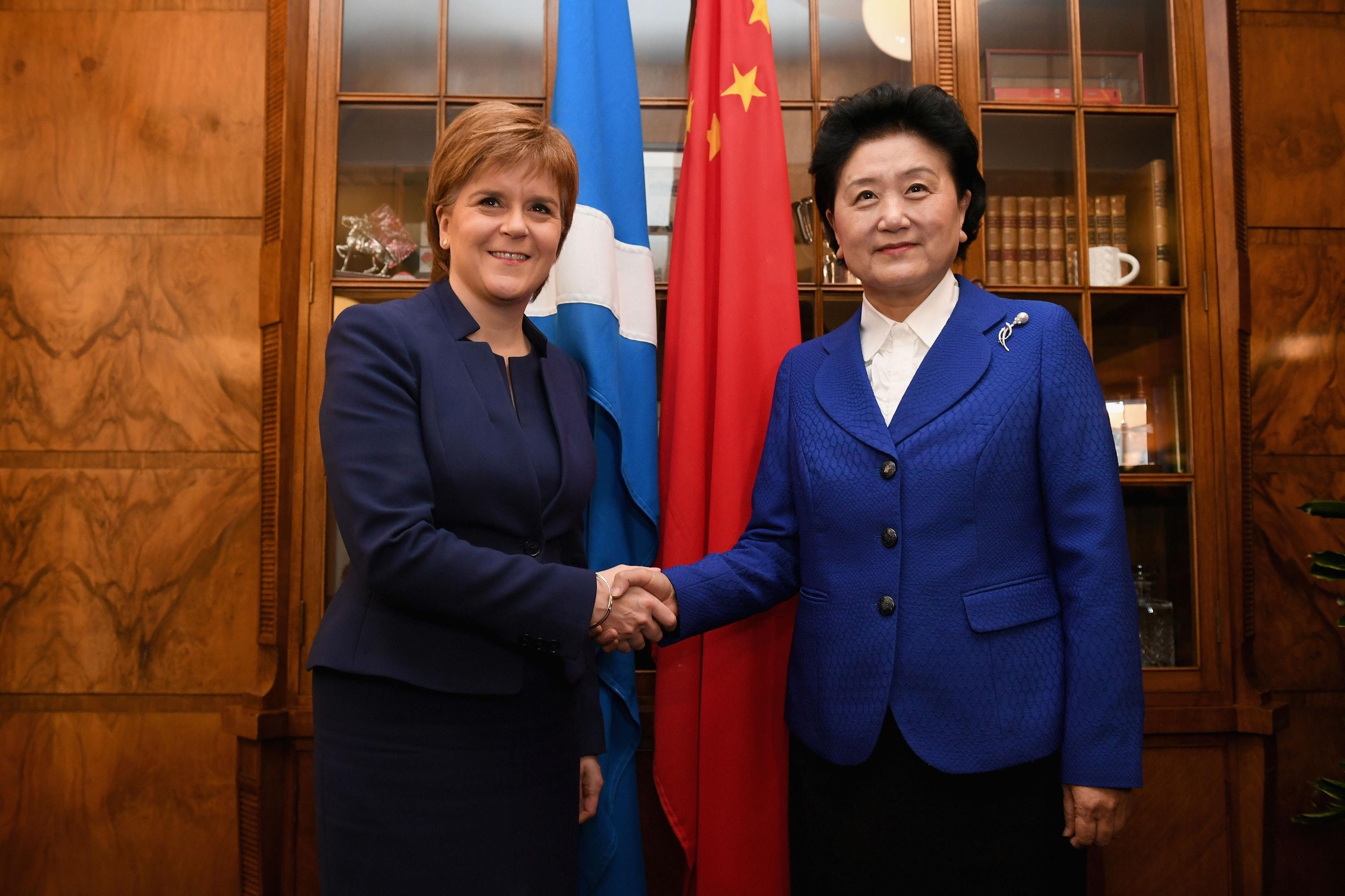 First Minister Nicola Sturgeon promised to raise human rights on China visit (Jeff Mitchell/PA)