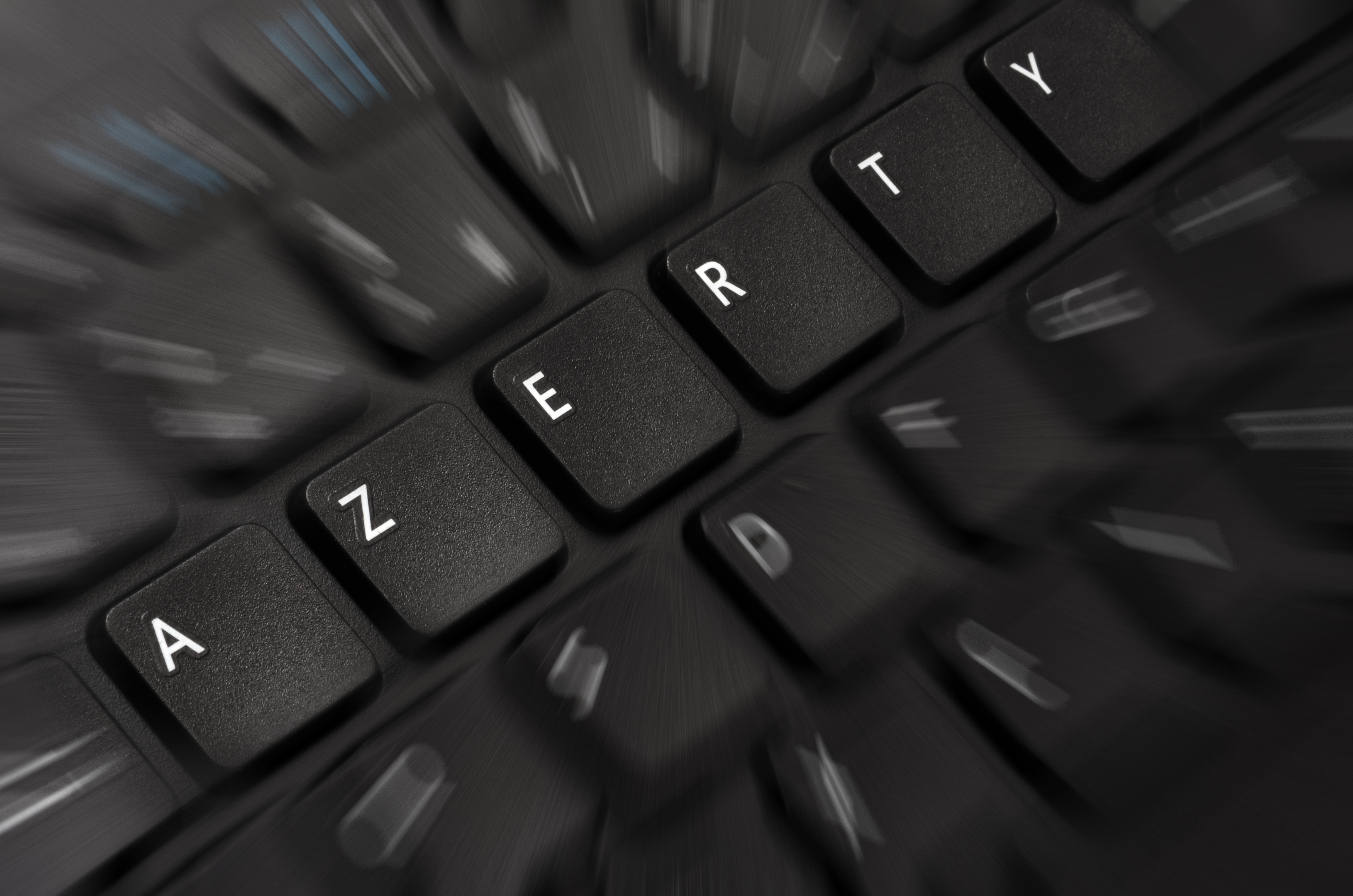 The keyboards were AZERTY style rather than QWERTY (Getty Images)