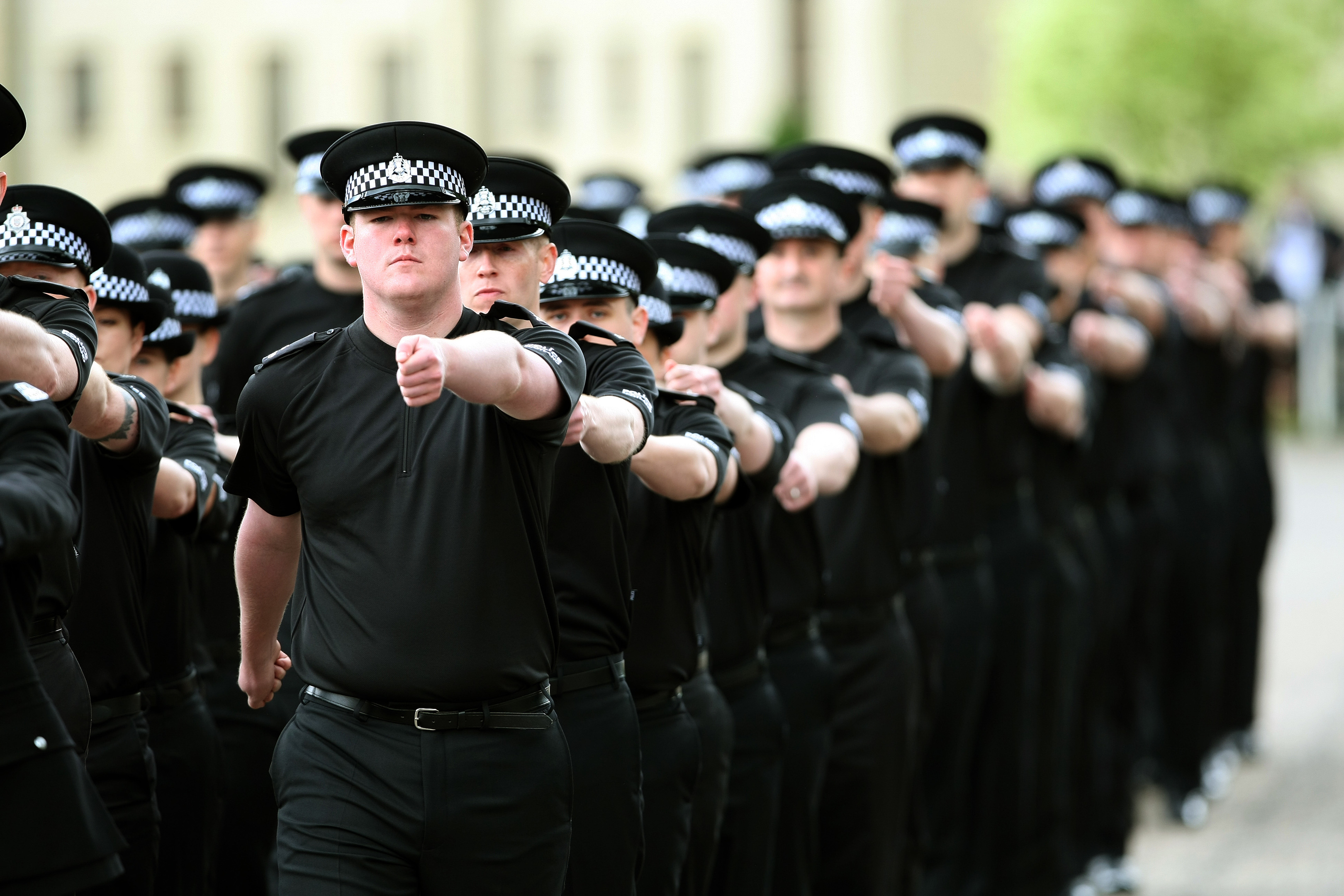 Officers during the passing out parade (Kris Miller/DC Thomson)