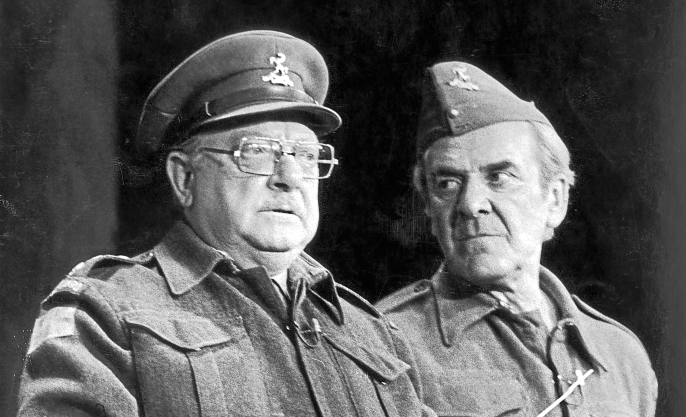 Captain Mainwaring and Sergeant Wilson, played by Arthur Lowe and John Le Mesurier (Maurice Hibberd/Evening Standard/Getty Images)