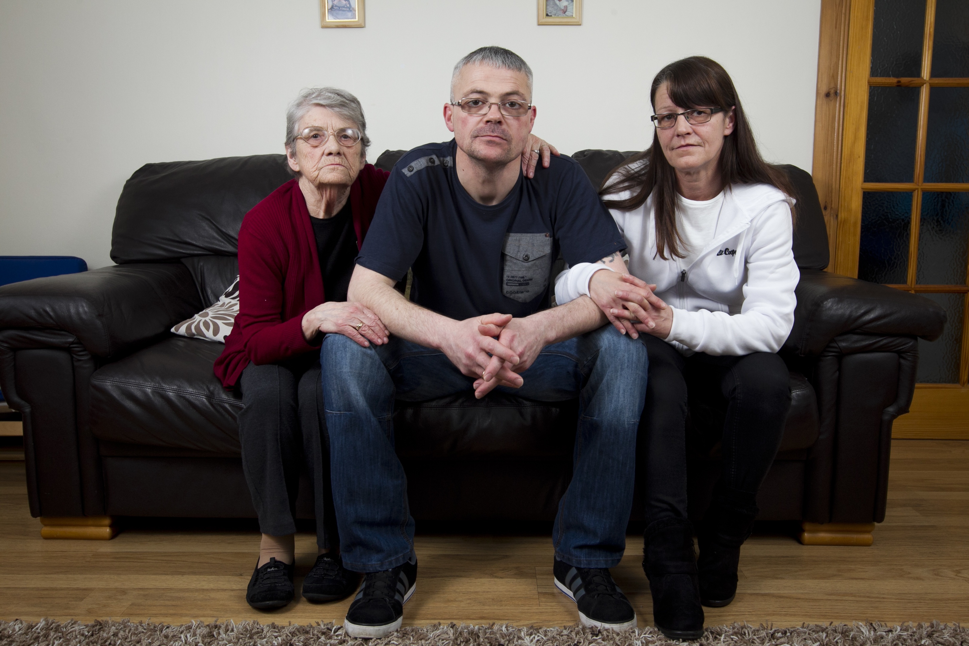 Gary and Janice Thomson, with son Jack, 11, and grandson Max, 6, who's father also works at Pinneys (Andrew Cawley/DC Thomson)