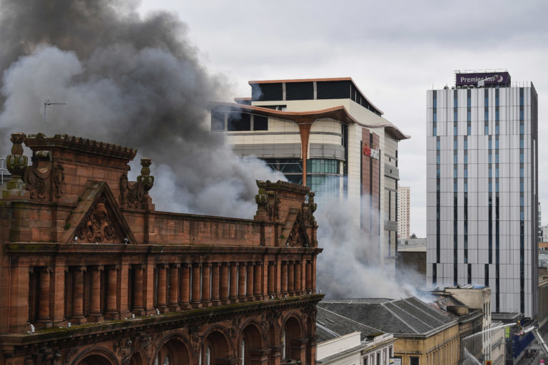 Sauchiehall St fire Work begins to demolish Glasgow centre block The