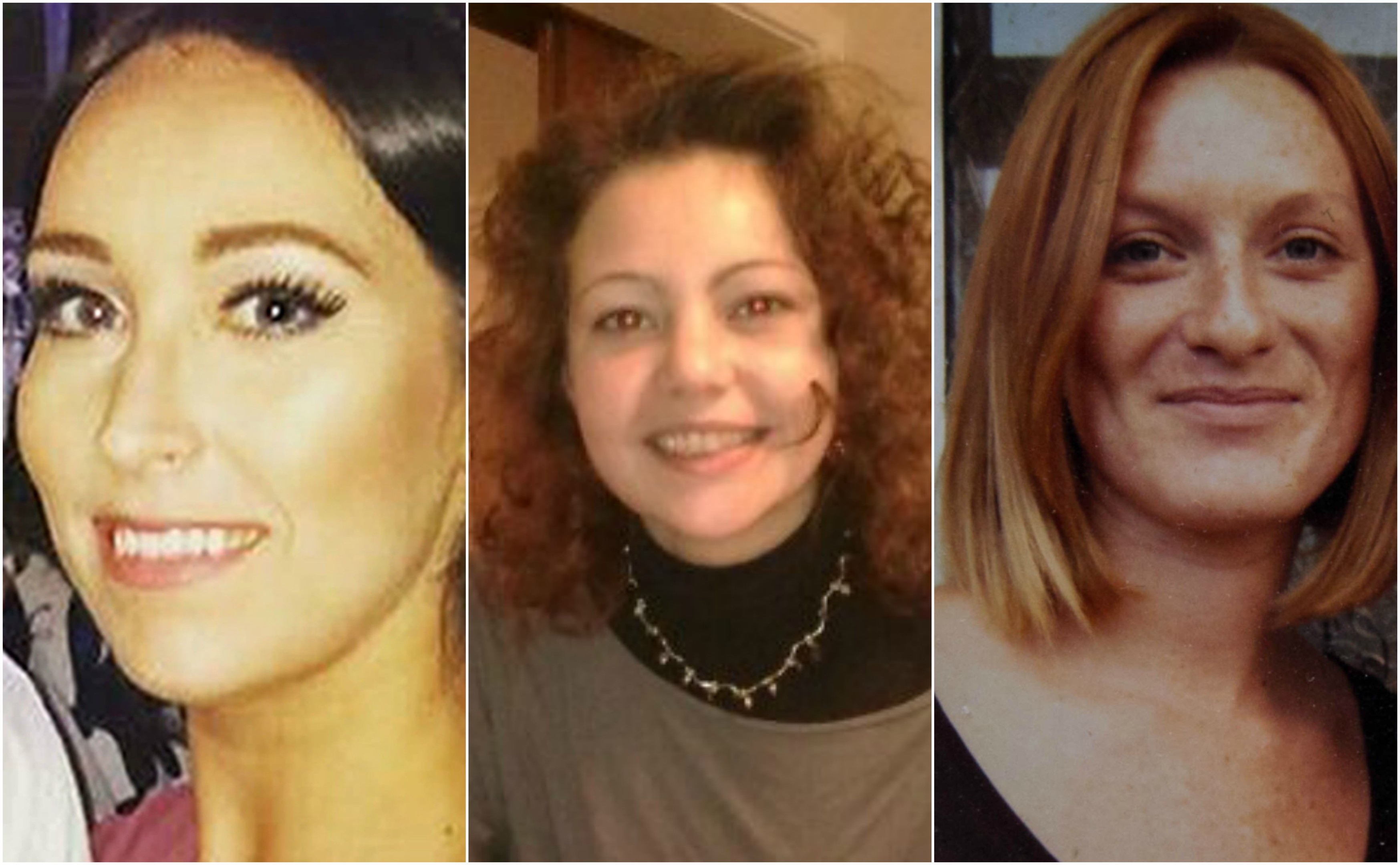 (left to right) Kirsty Maxwell, Julie Pearson and Lisa Brown  died abroad