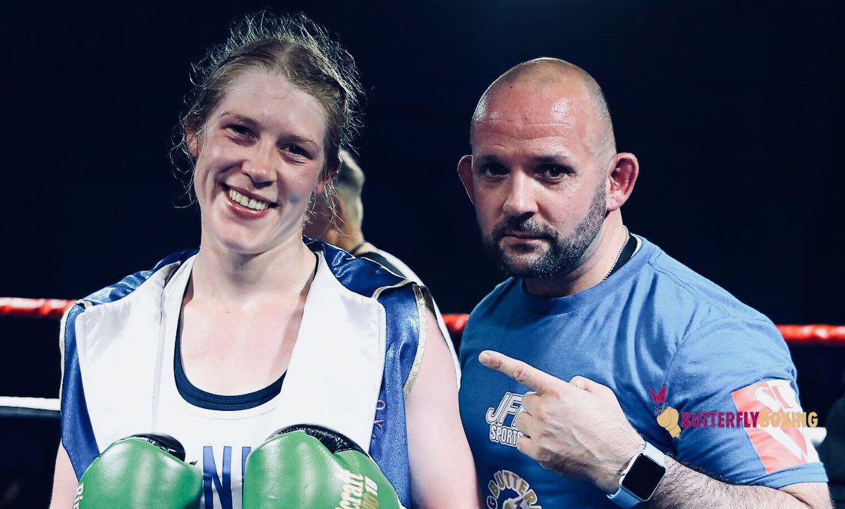 Hannah Rankin with trainer Noel Callan (Butterfly boxing / Naterlie Mayhew)