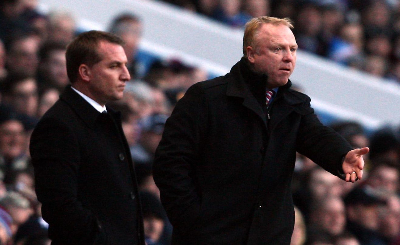 Alex McLeish and Brendan Rodgers (PA)