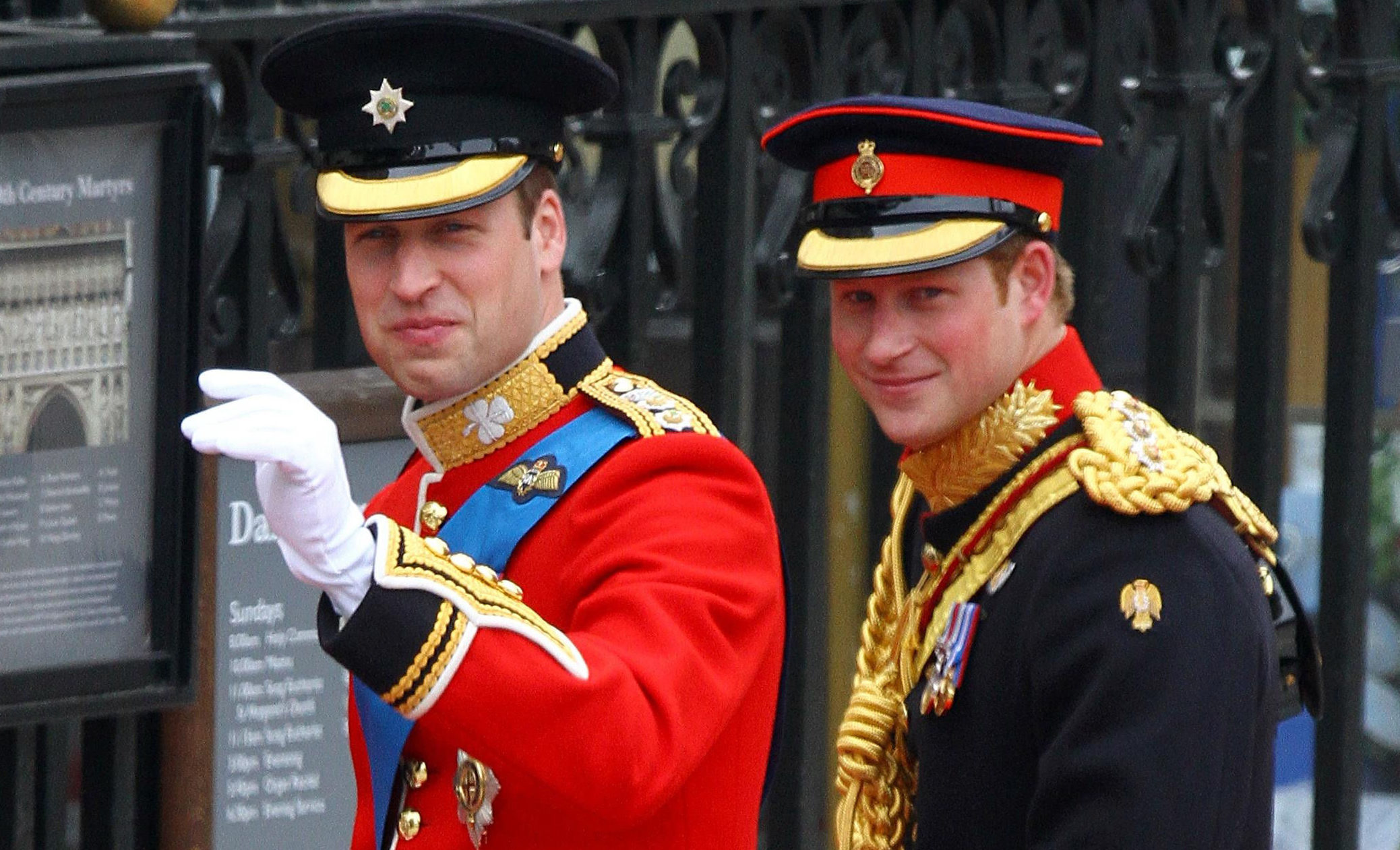 Harry and William at 2011's Royal Wedding (Gareth Fuller/PA Wire)