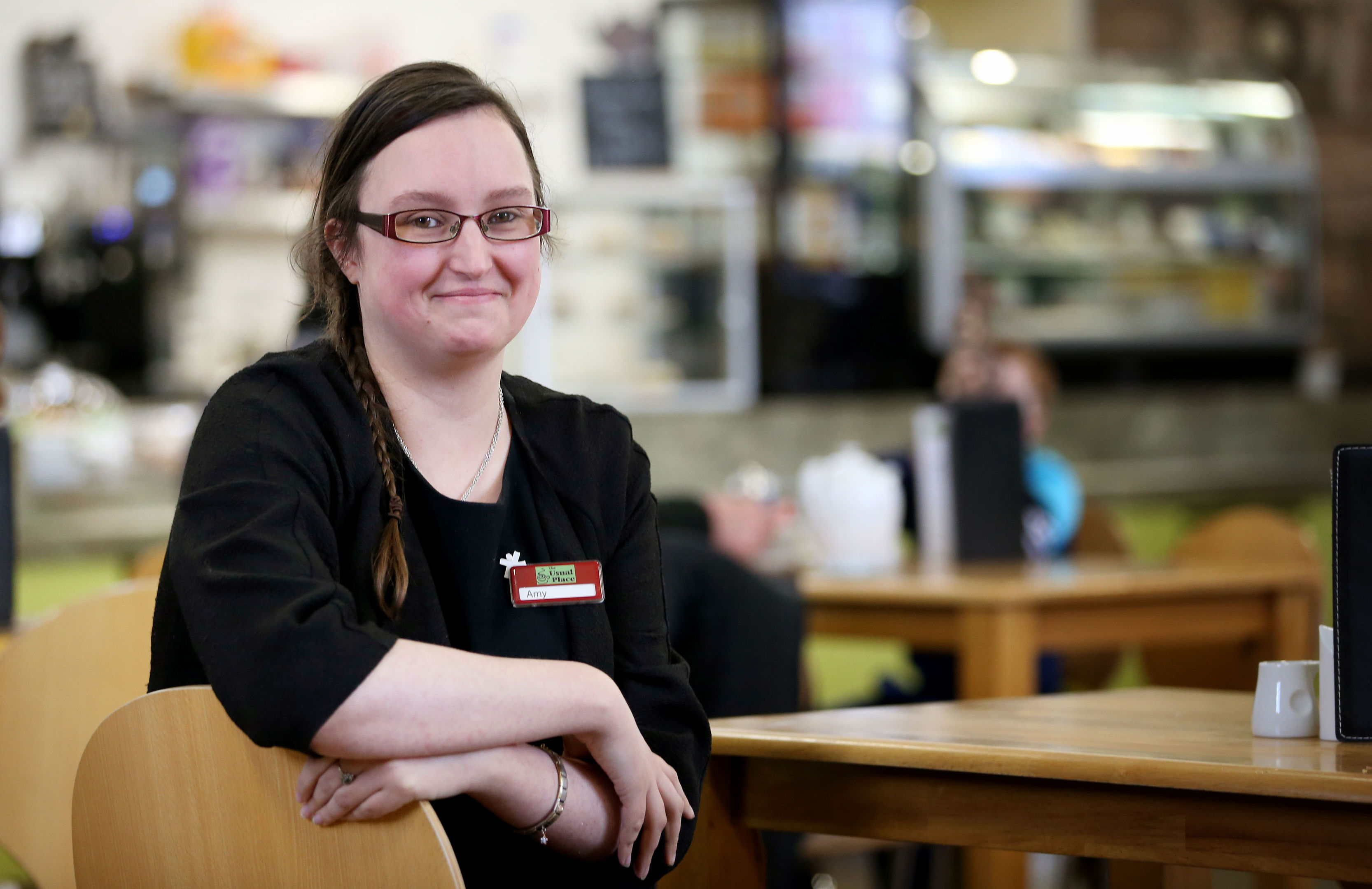 Amy Wright, 26, from Annan, who has received an invitation to the wedding of Prince Harry and Meghan Markle at Windsor Castle (Jane Barlow/PA Wire)