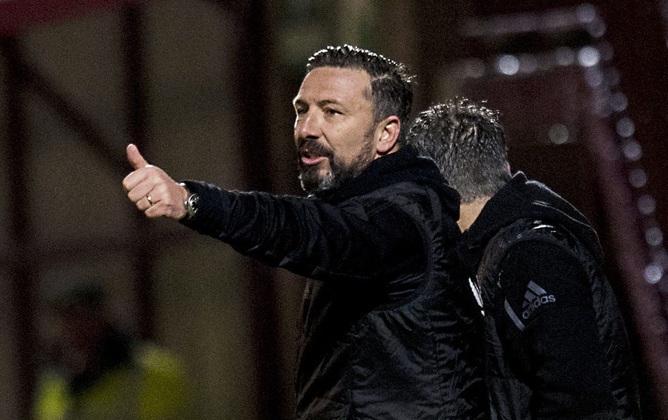 Aberdeen manager Derek McInnes on the touchline (SNS Group / Craig Williamson)