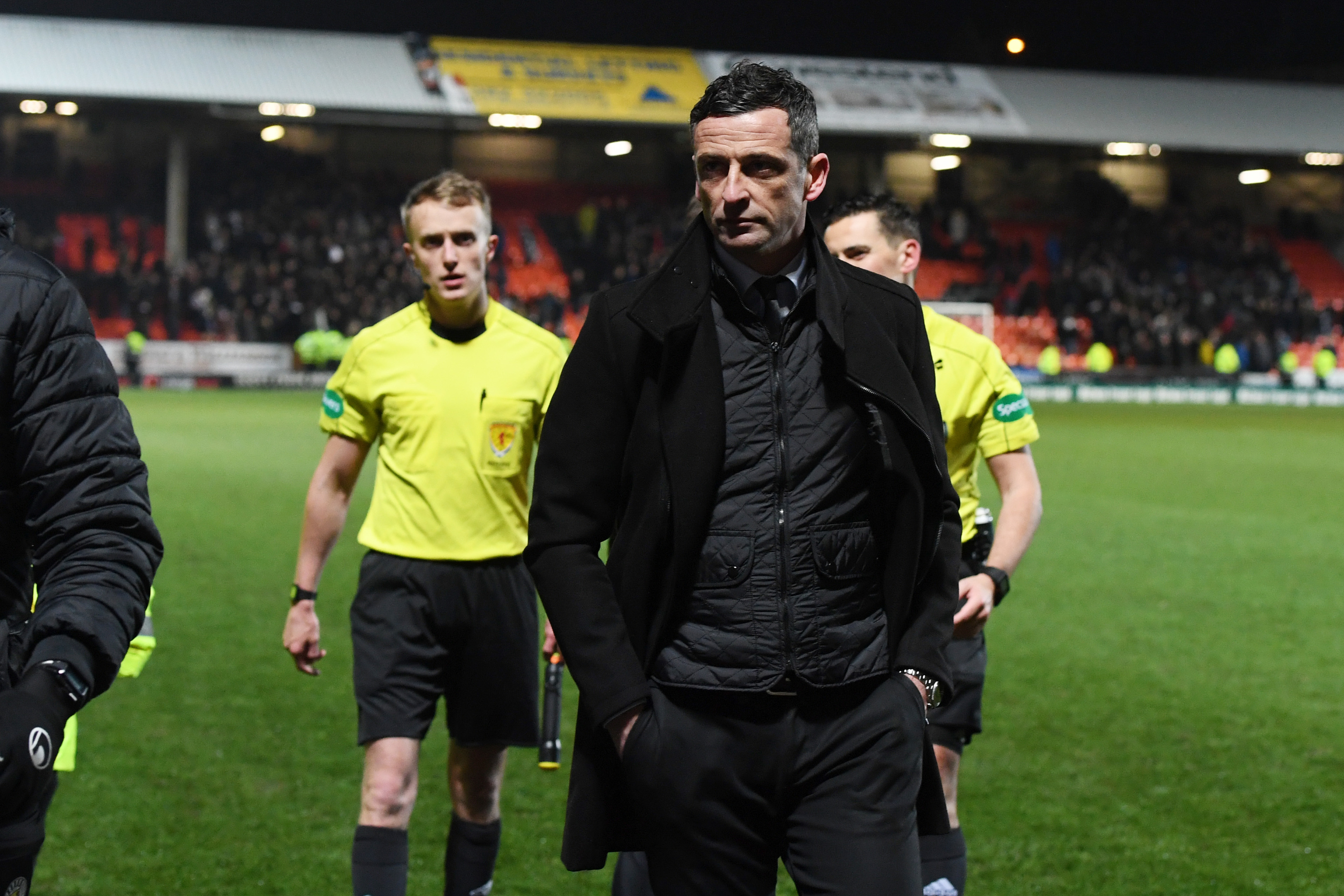 St Mirren manager Jack Ross at full time (SNS Group / Ross MacDonald)